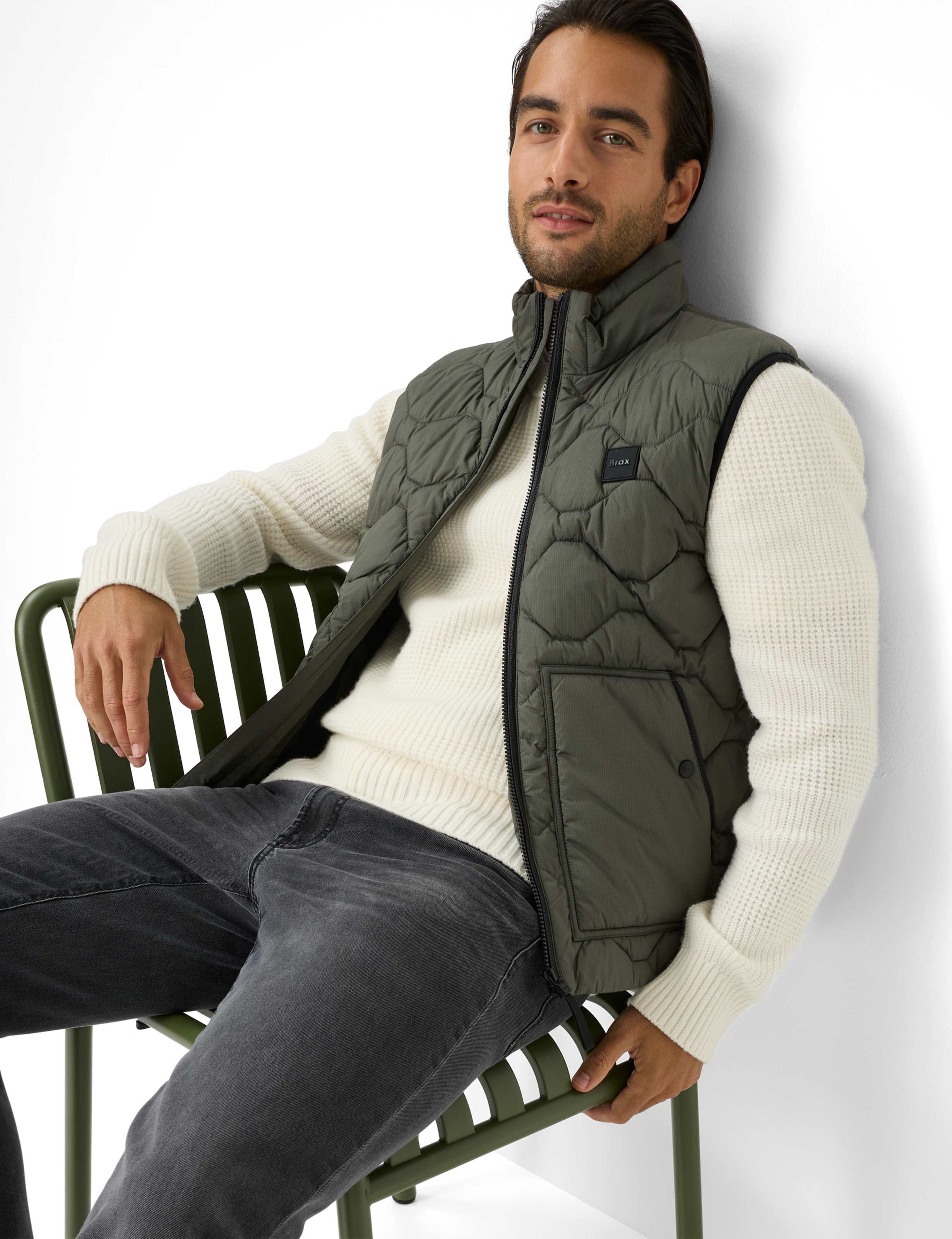 Herren Style BOB Grün - Oliv  Detail 1