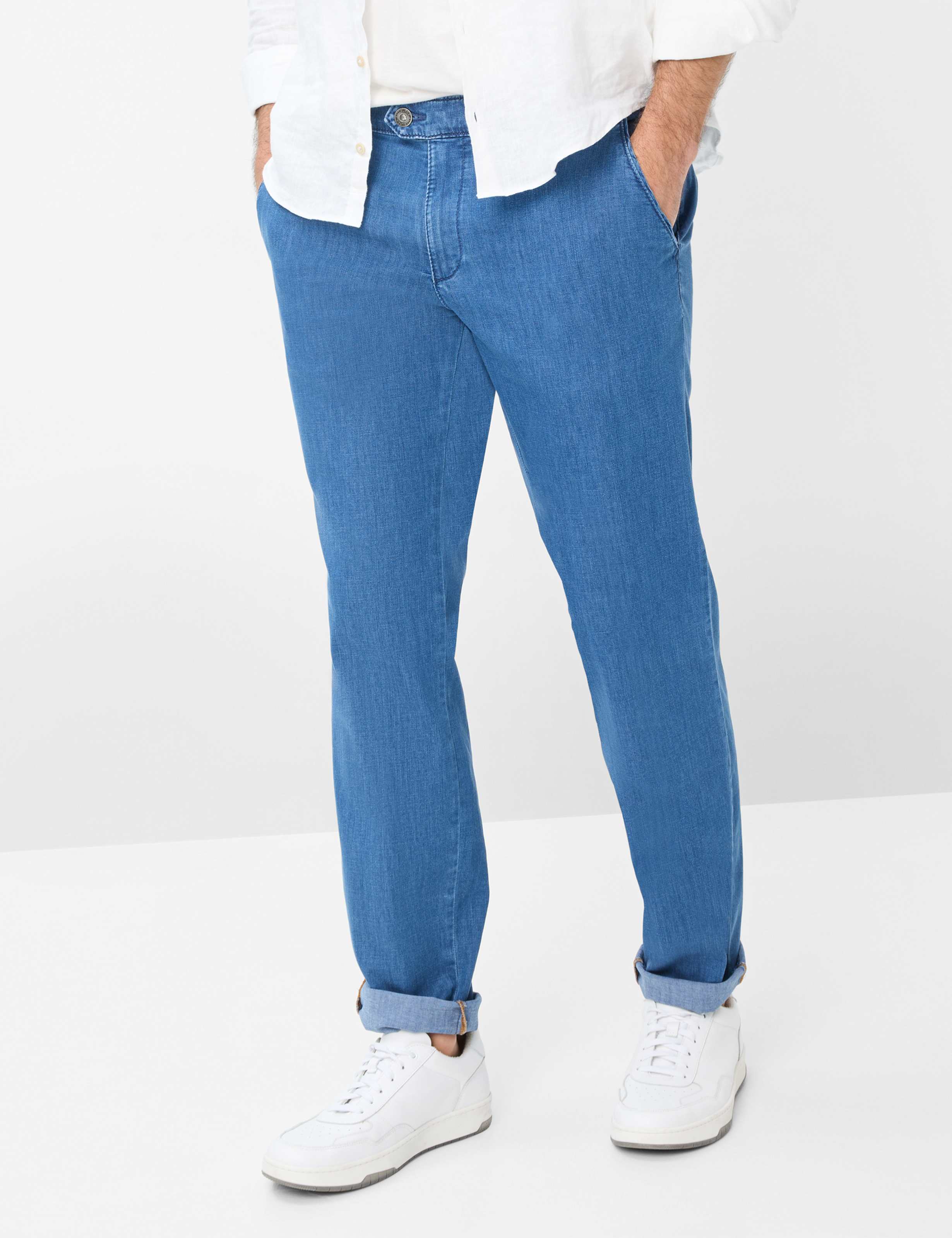Thumbnail - Eurex by Brax Herren Flatfronthose Style JIM BLUE STONE, denim blau, Gr. 27U