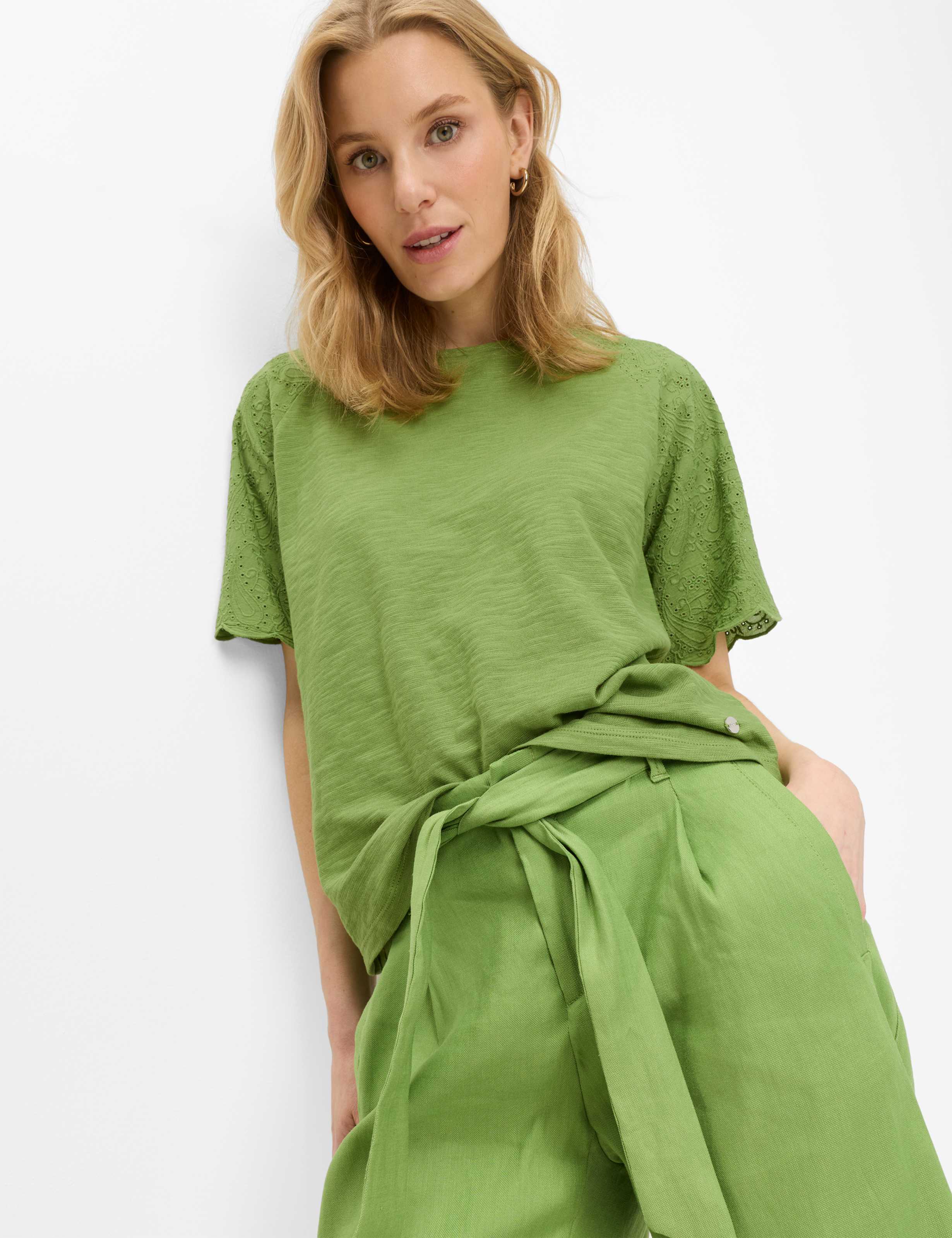 Femme Style MAINE B Vert Wide Leg Détail 1