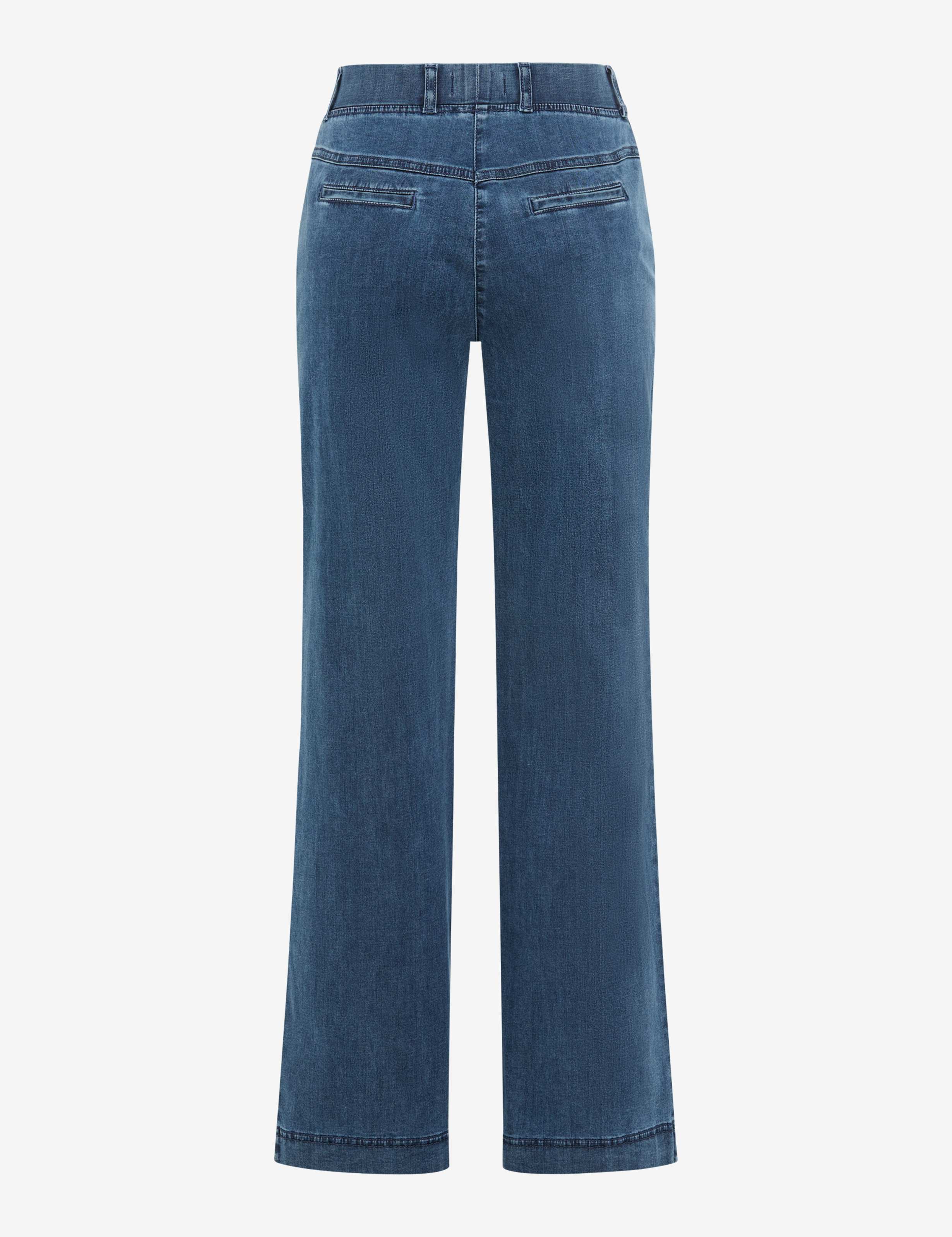 Femme Style PAM FLARED Denim Bleu Slim Fit Détourage arrière