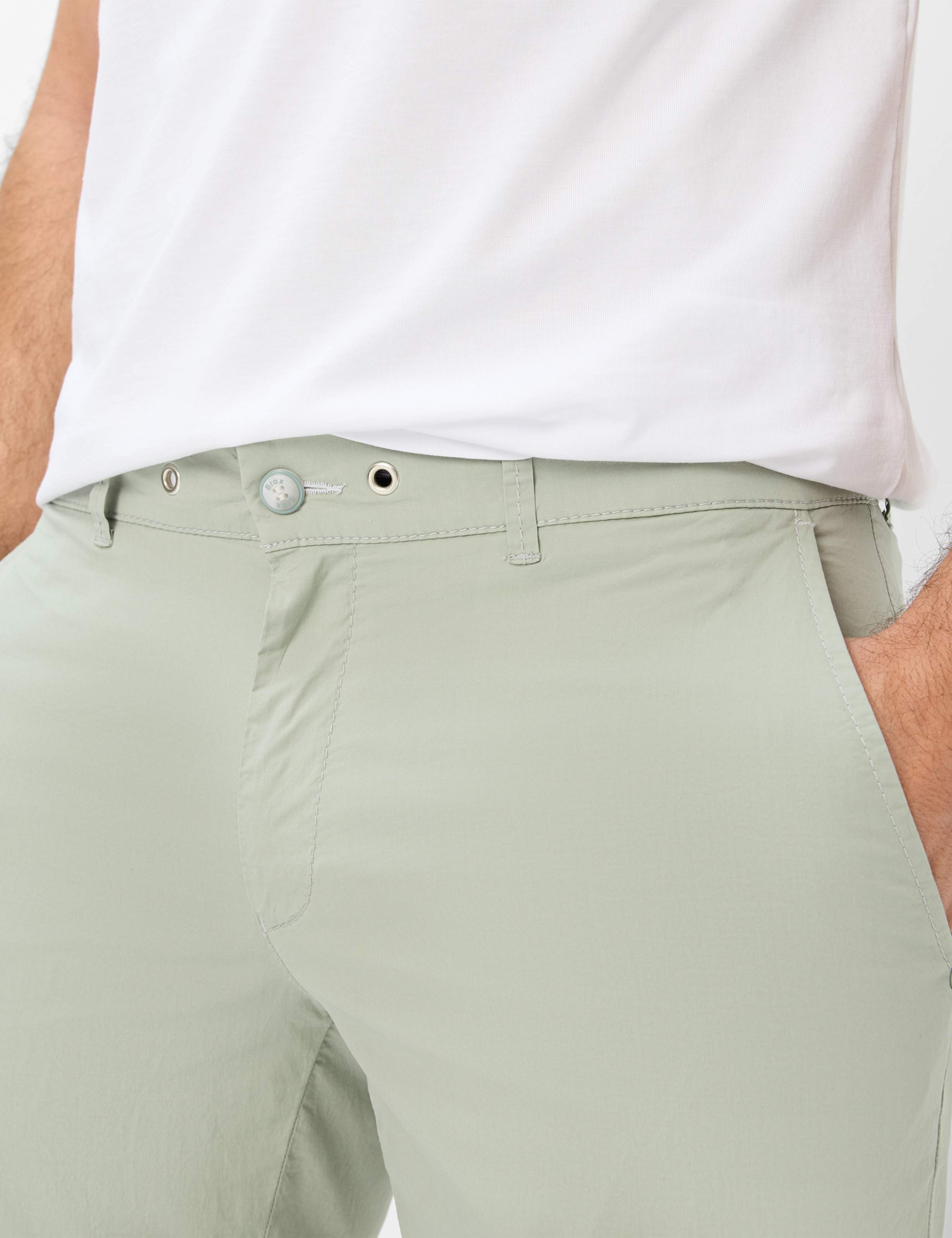Homme Style FABIO Vert Clair Modern Fit Détail 2