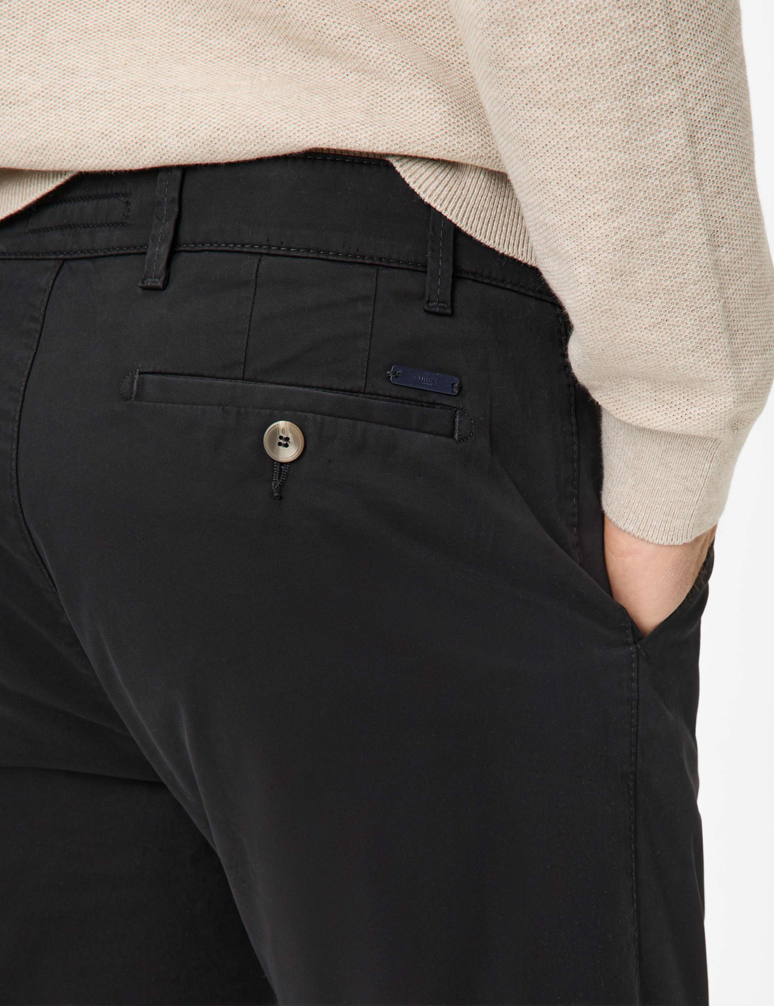 Herren Style LUIS Schwarz Regular Fit Detail 2
