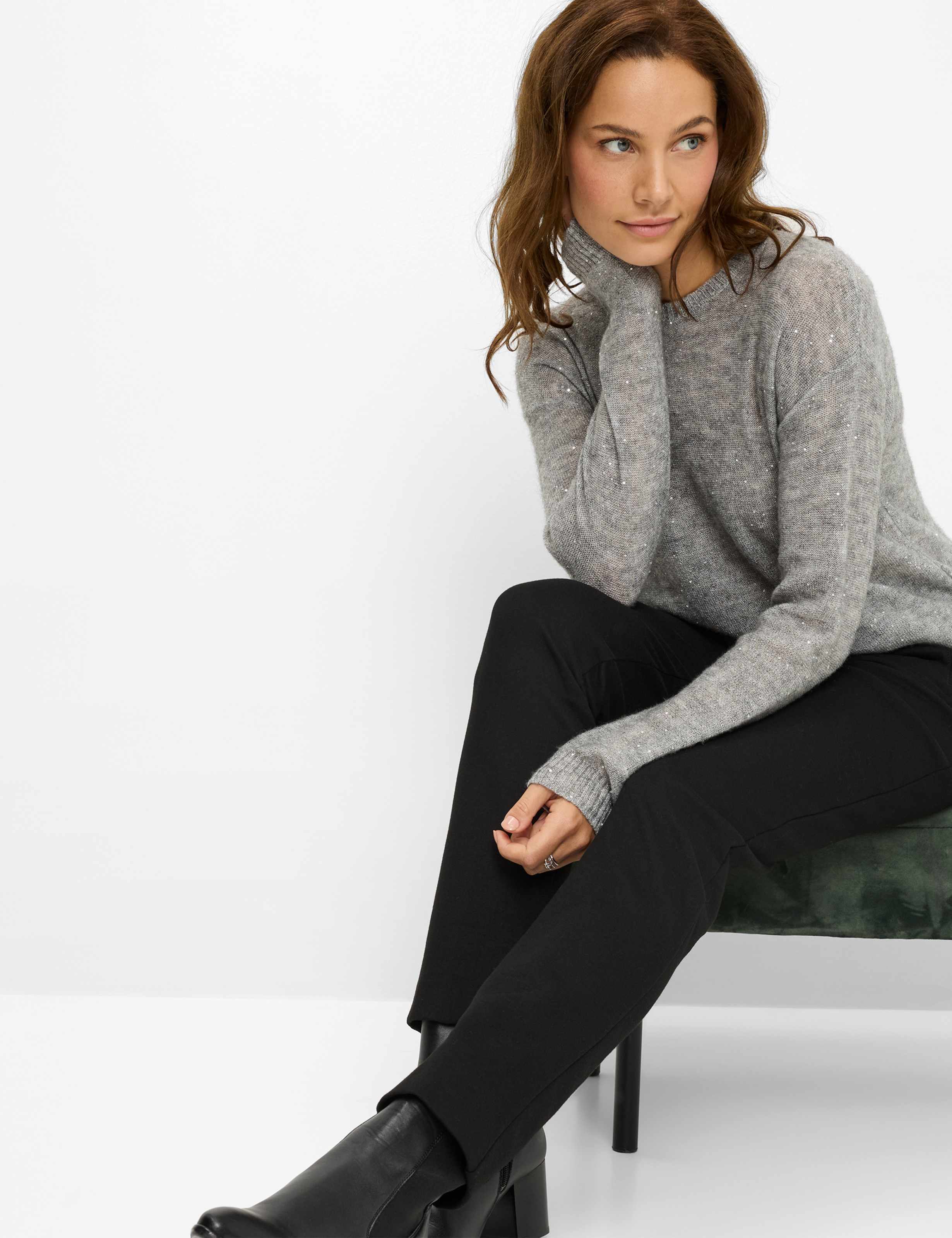 Dame Style LILLYTH NEW Sort Super Slim Fit Detalje 1