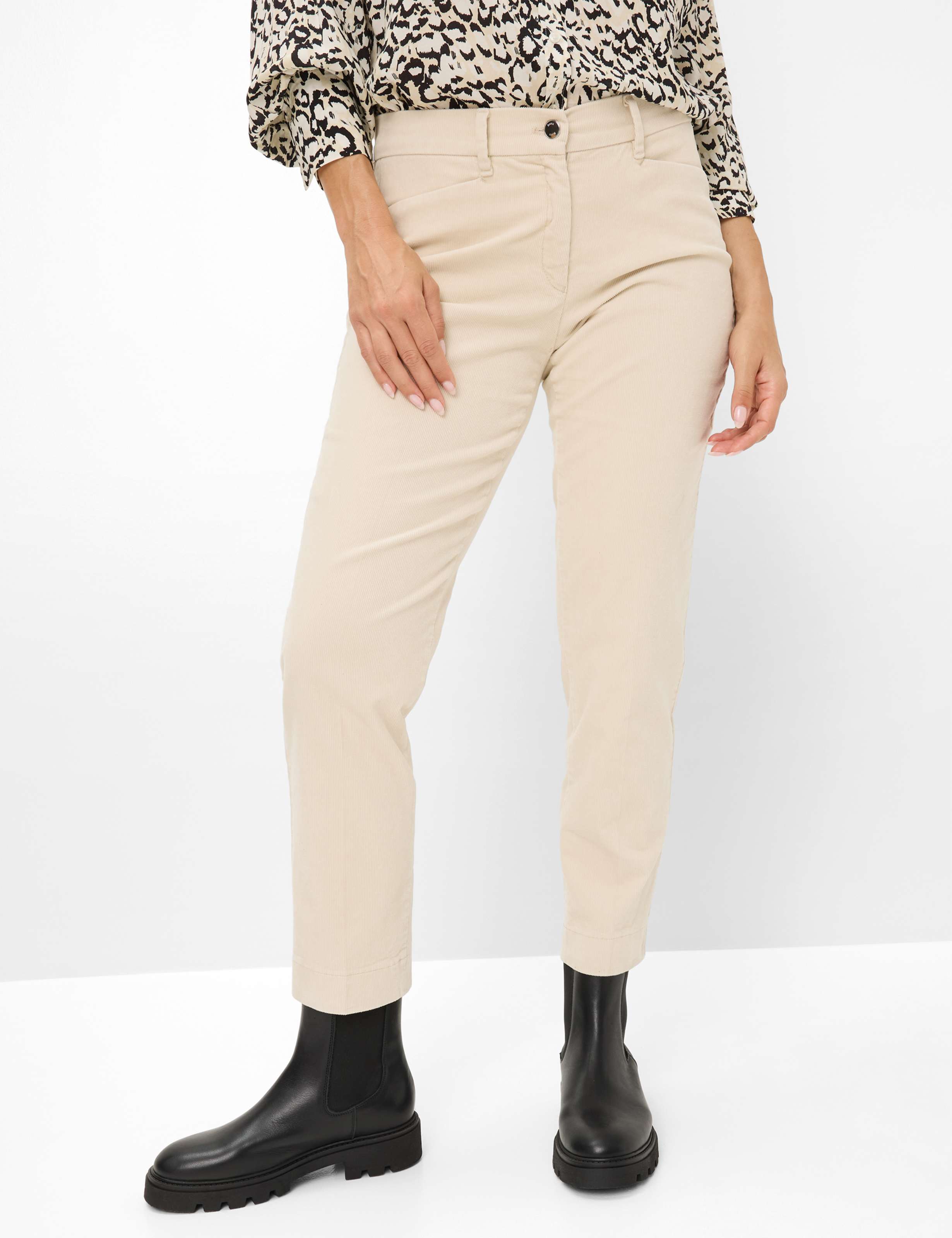 Thumbnail - Brax Damen Chino Style MARA S CANVAS, cremeweiß, Gr. 44