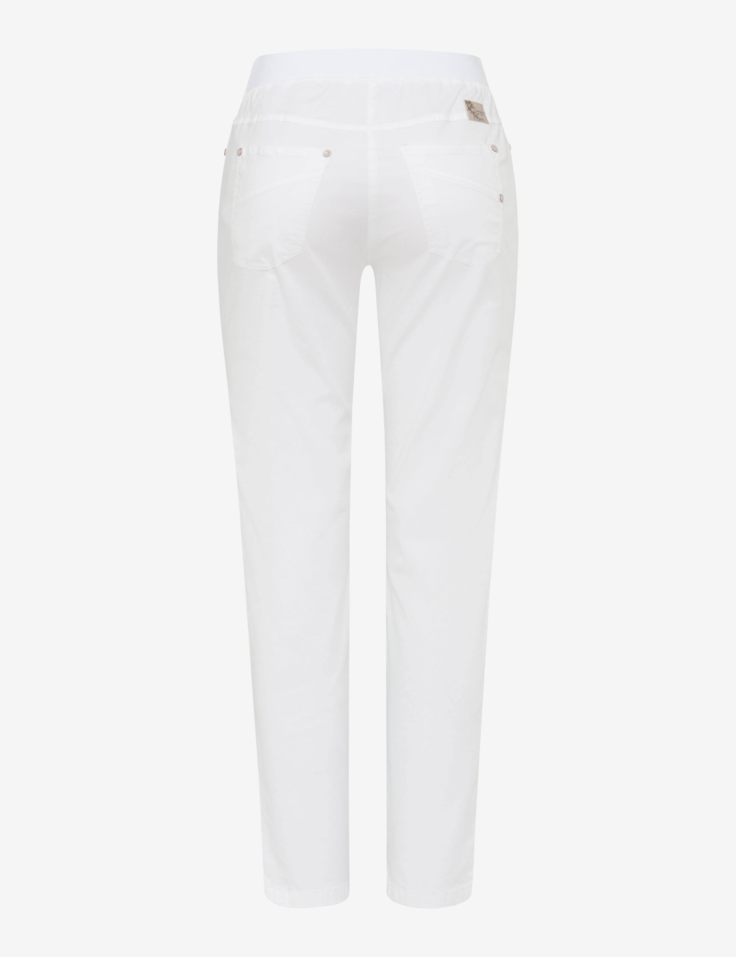 Femme Style PAMINA 6/8 Blanc Slim Fit Détourage arrière