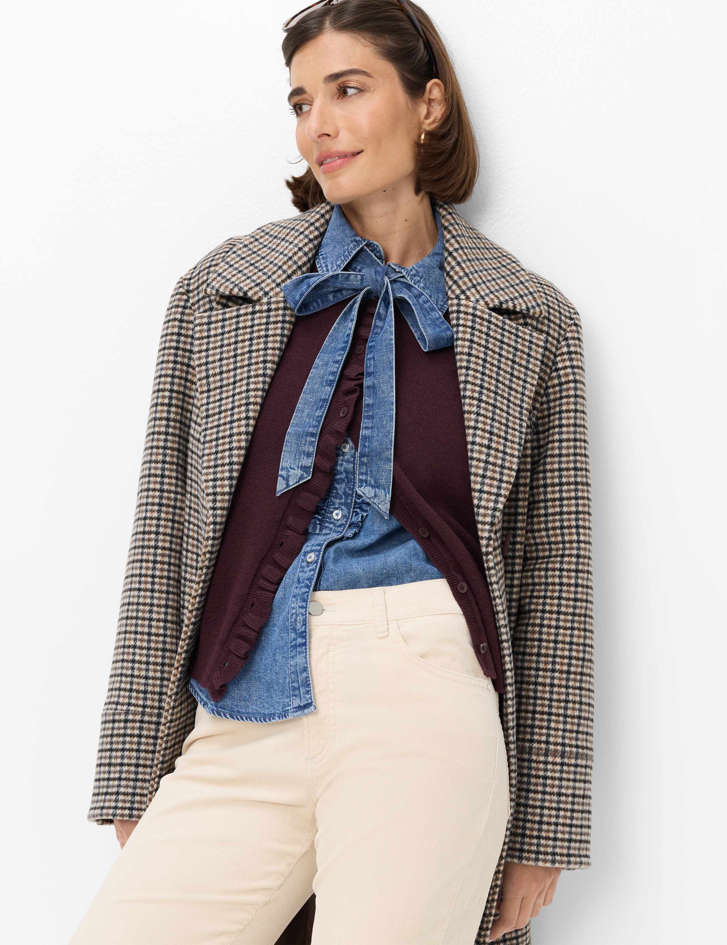 Dame Style MAY S Lysbeige Cigarette Fit Detalje 1