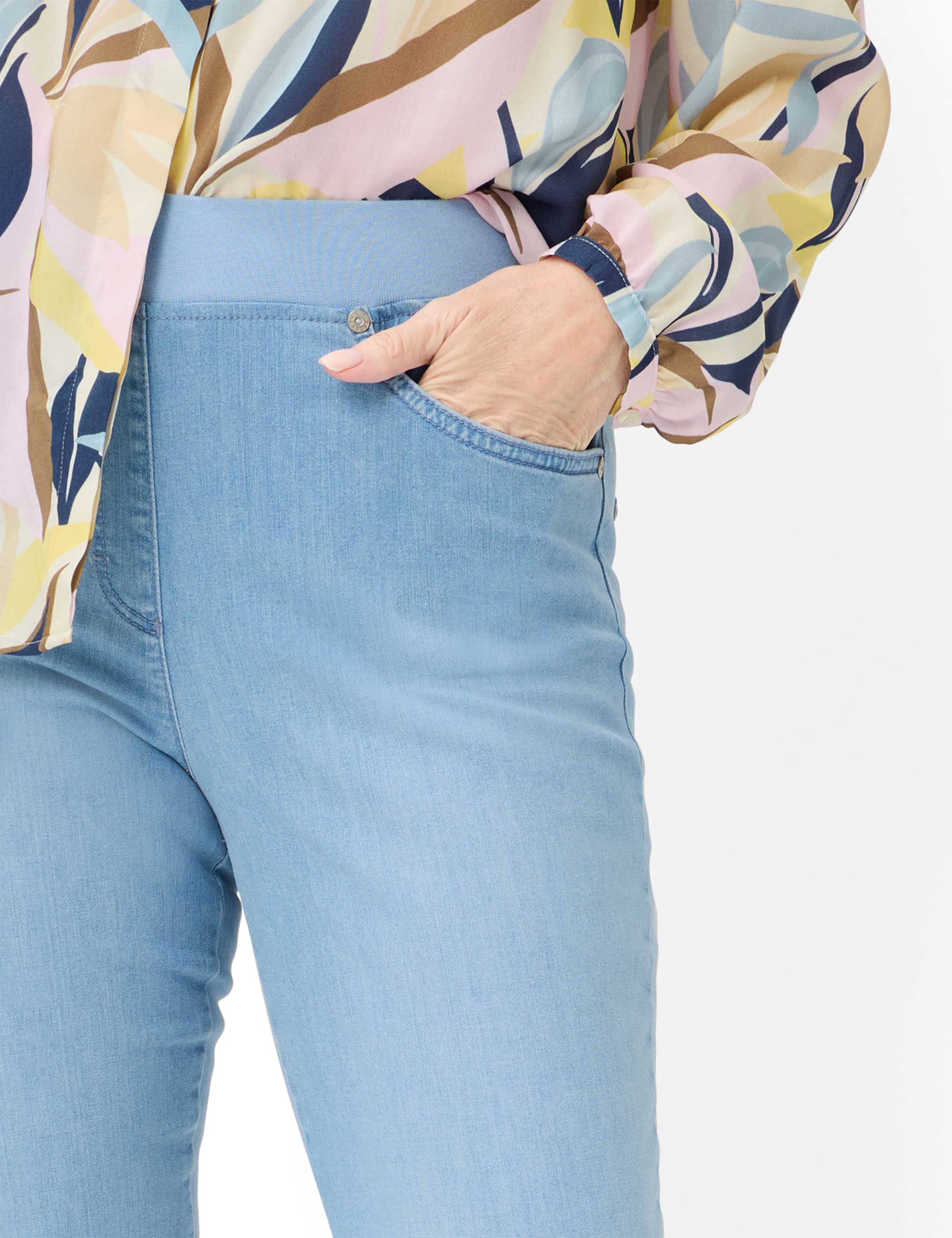 Femme Style PAMINA 6/8 Denim Bleu Slim Fit Détail 2