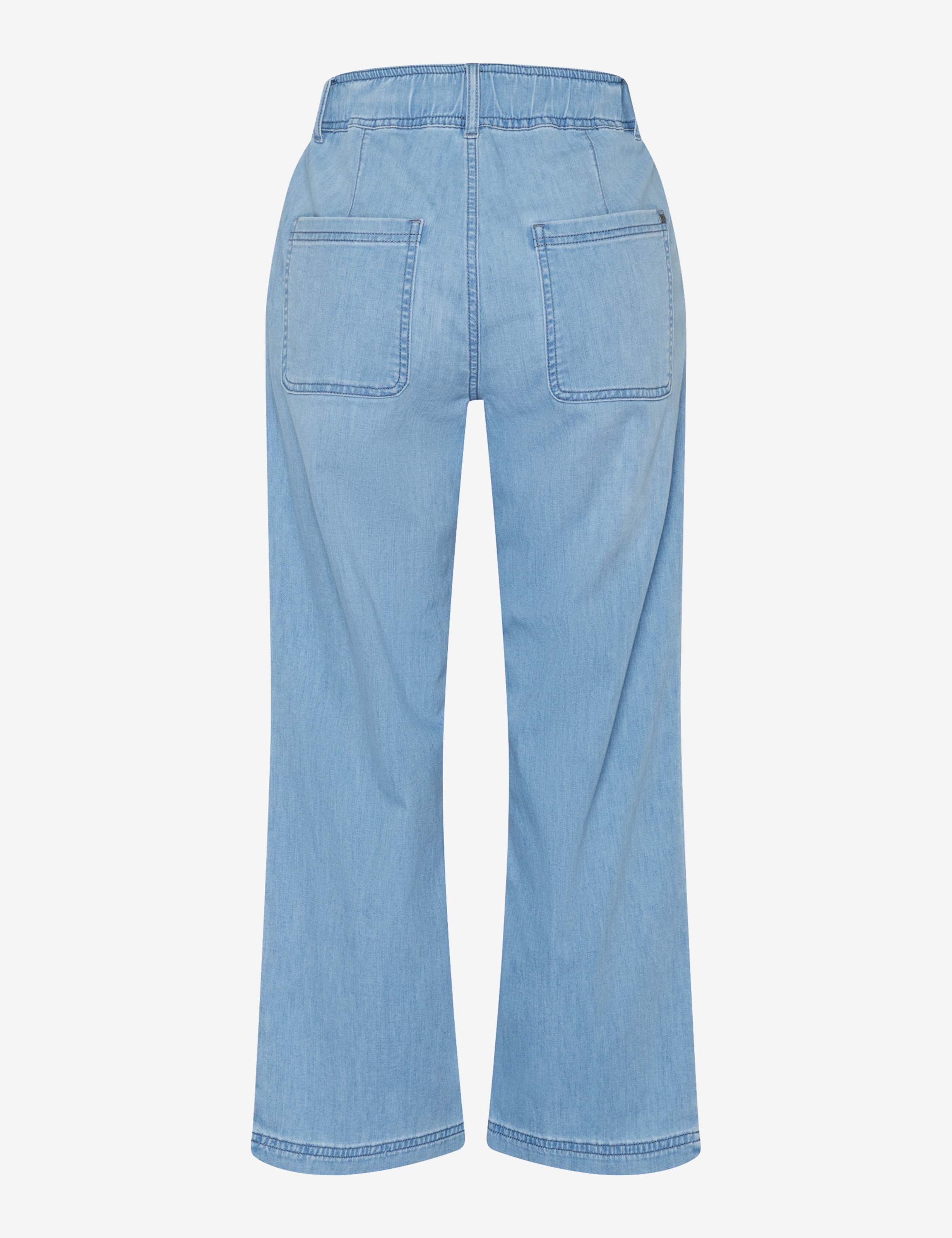 Women Style MAINE S Denim Blue Wide Leg Stand-alone rear view