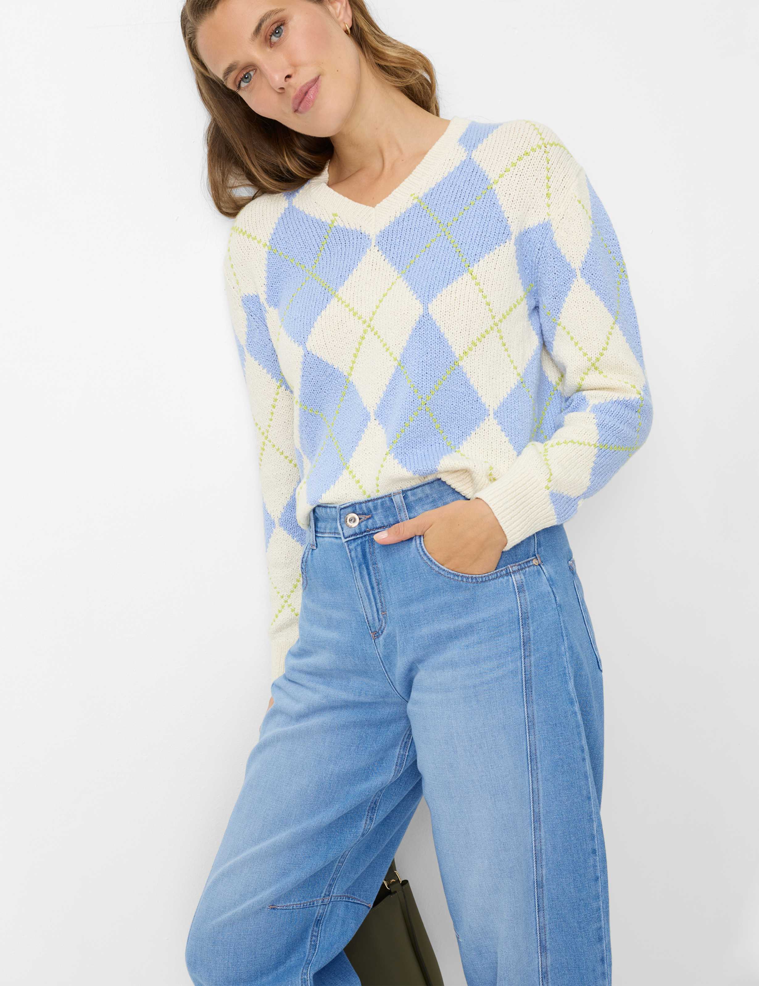 Dames Style MEGAN S Denim Blauw Relaxed Fit Detail 1