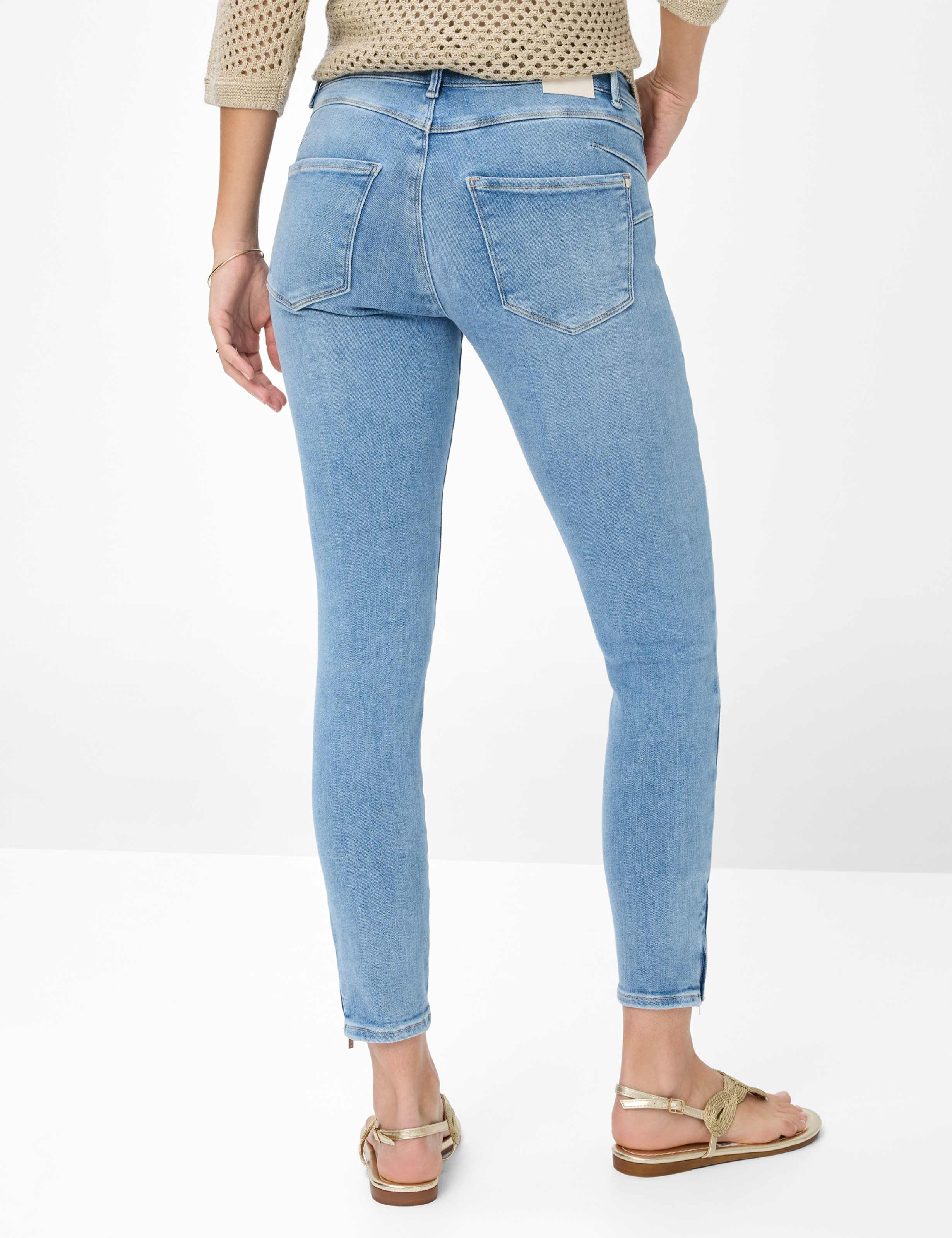 Women Style ANA S Denim Blue Skinny Fit Model back