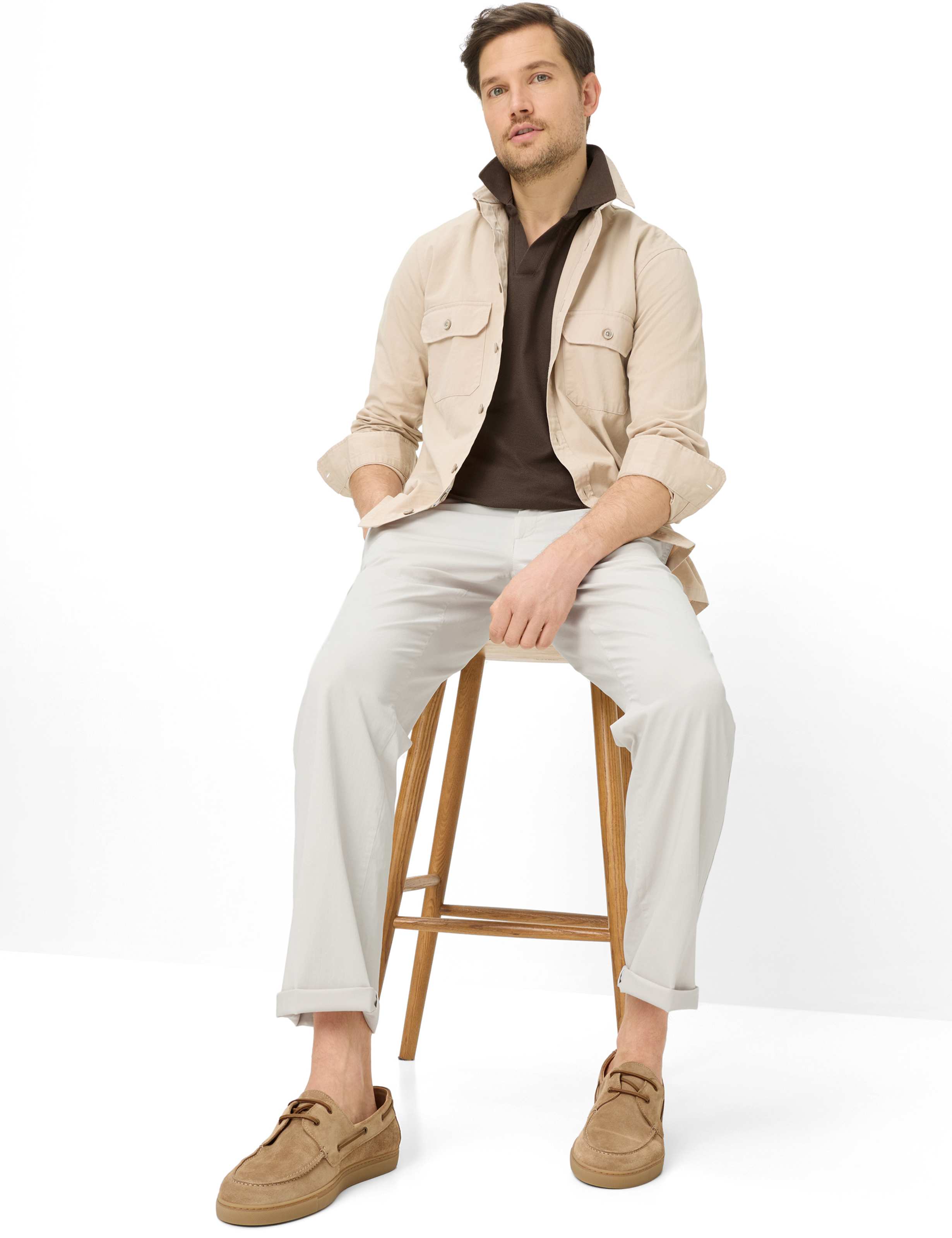 Herren Style EVEREST Hellbeige Regular Fit Detail 1