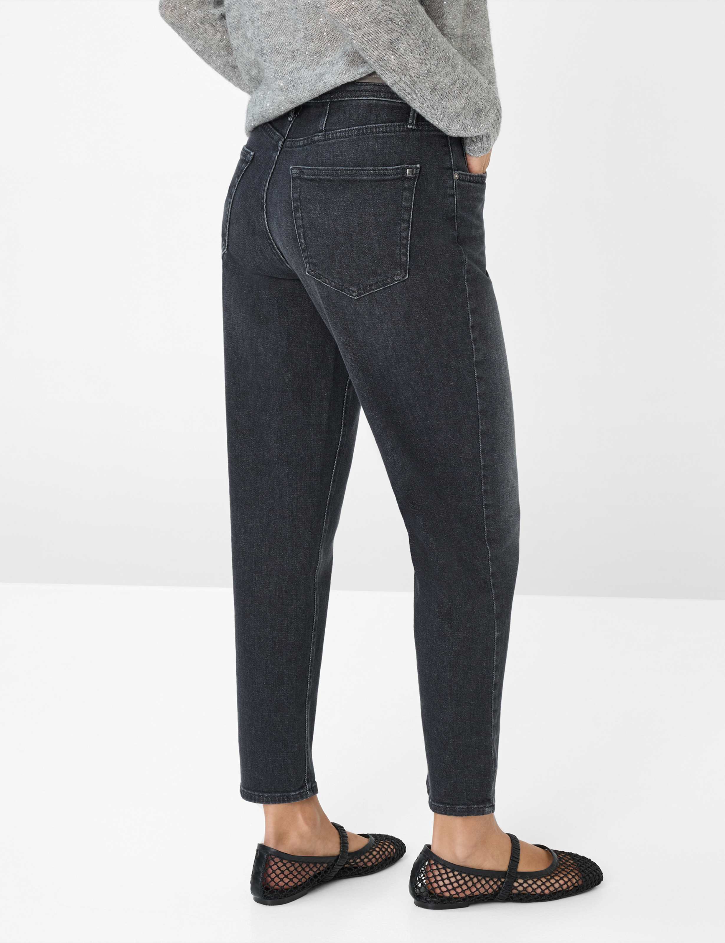 Damen Style MILEY S Denim Dunkelgrau Modern Fit Model Rueck