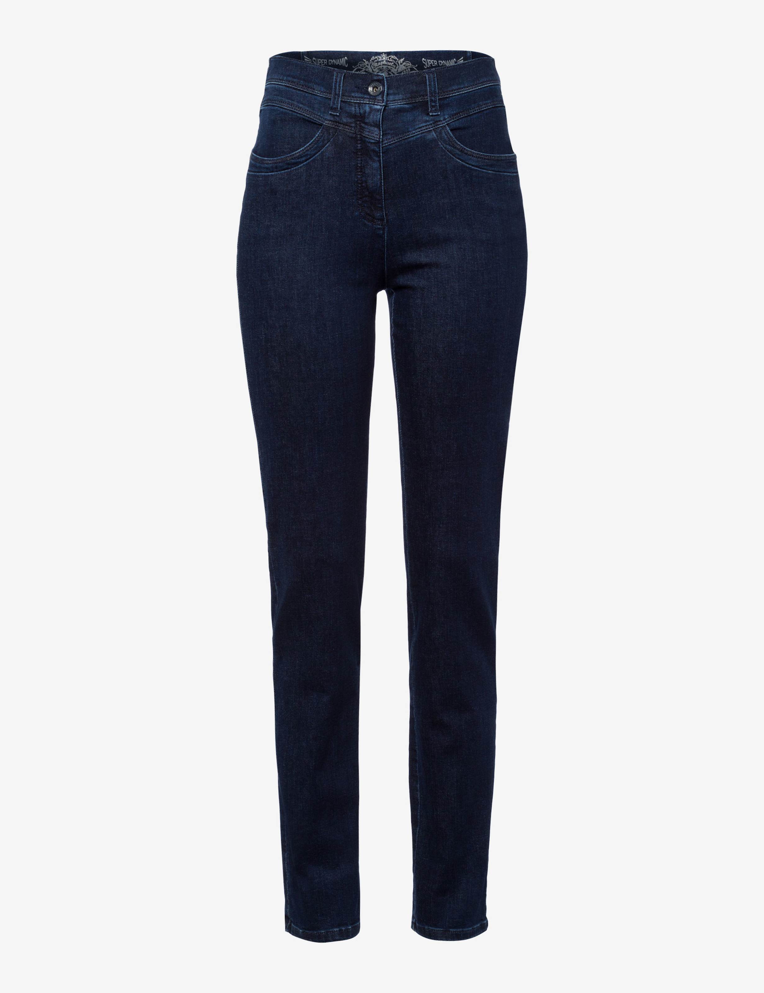 Dame Style LAURA NEW Denim Mørkeblå Super Slim Fit Udskæring foran