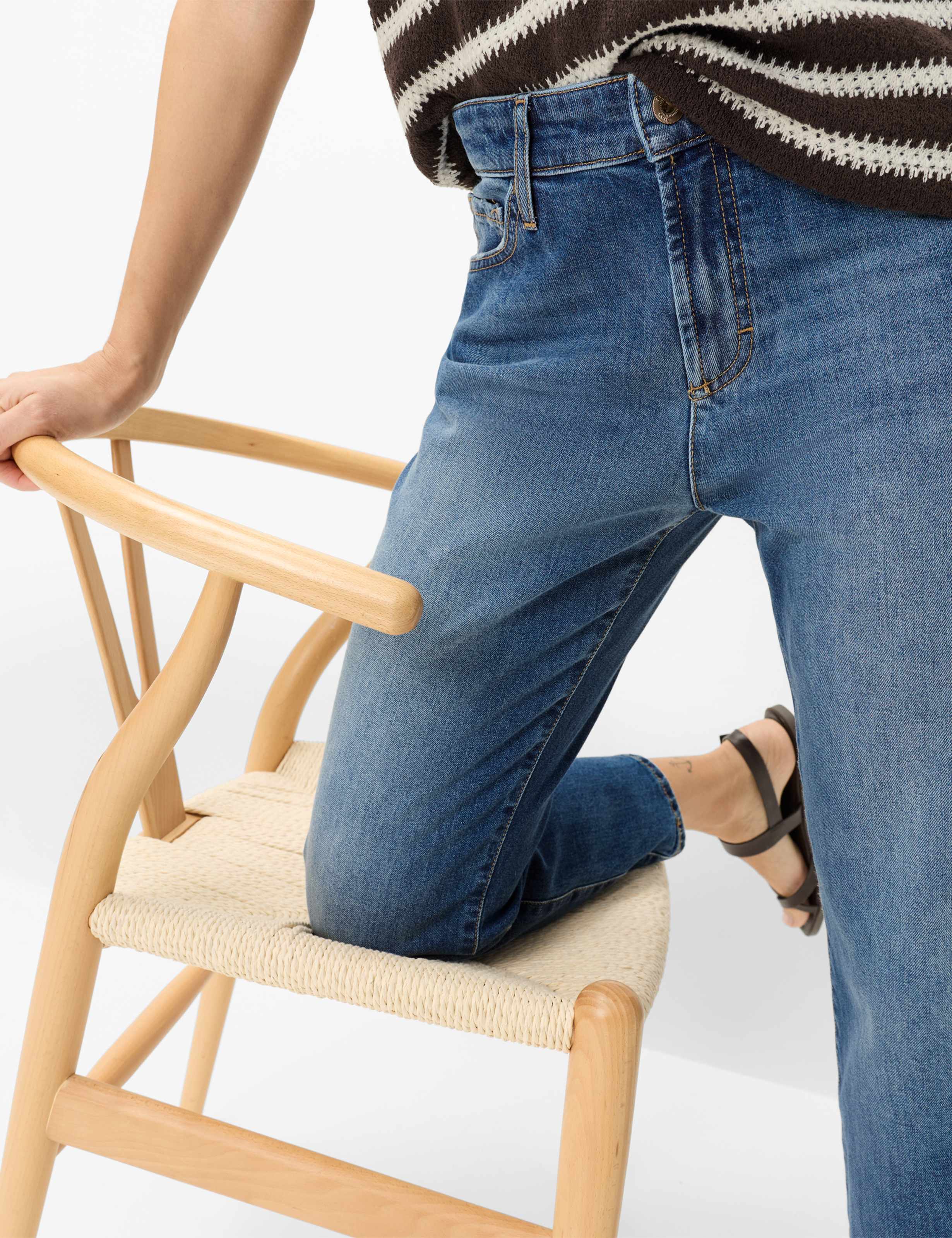 Damen Style MADISON S Denim Hellblau Straight Fit Detail 1