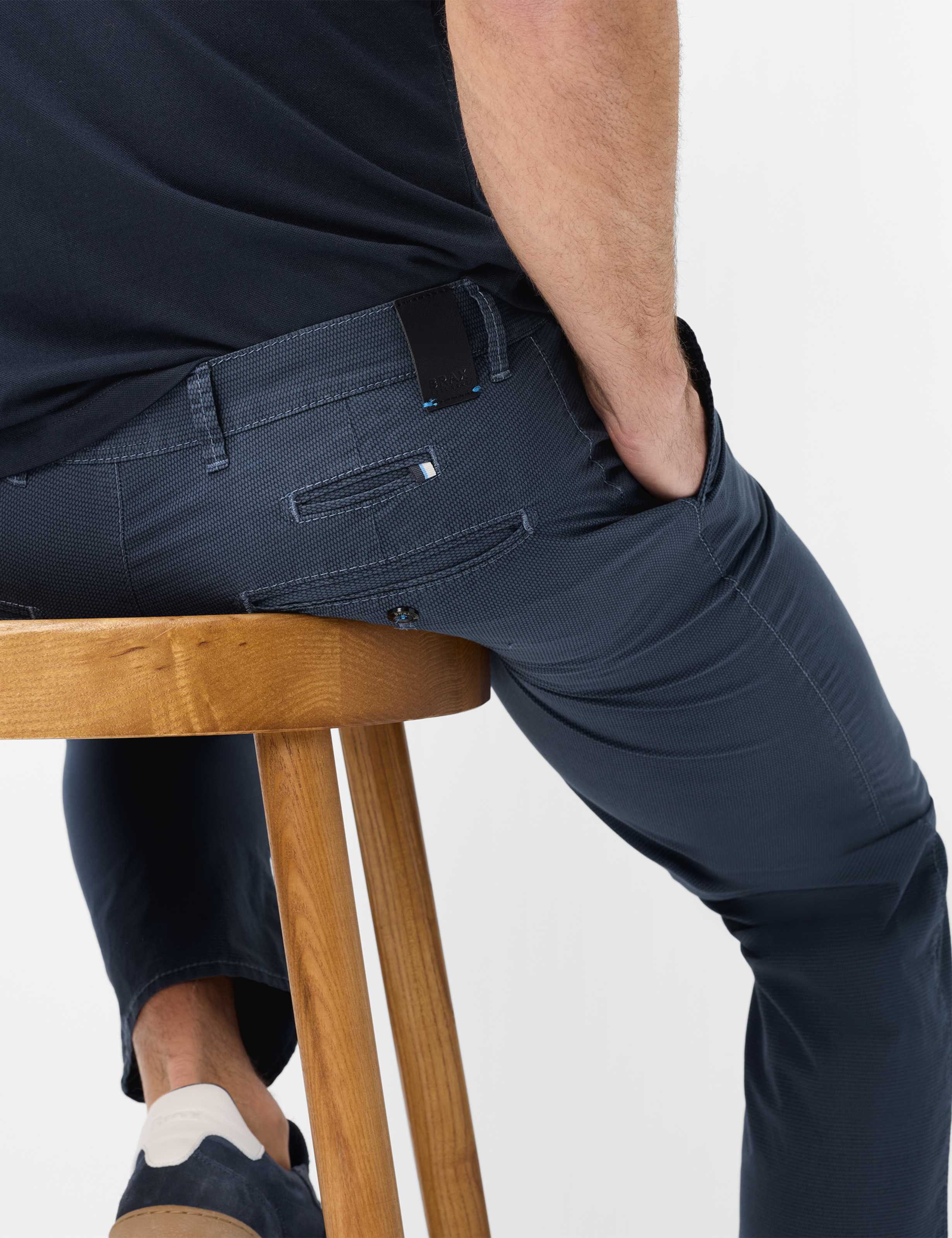 Heren Style FABIO Donkerblauw Modern Fit Detail 1