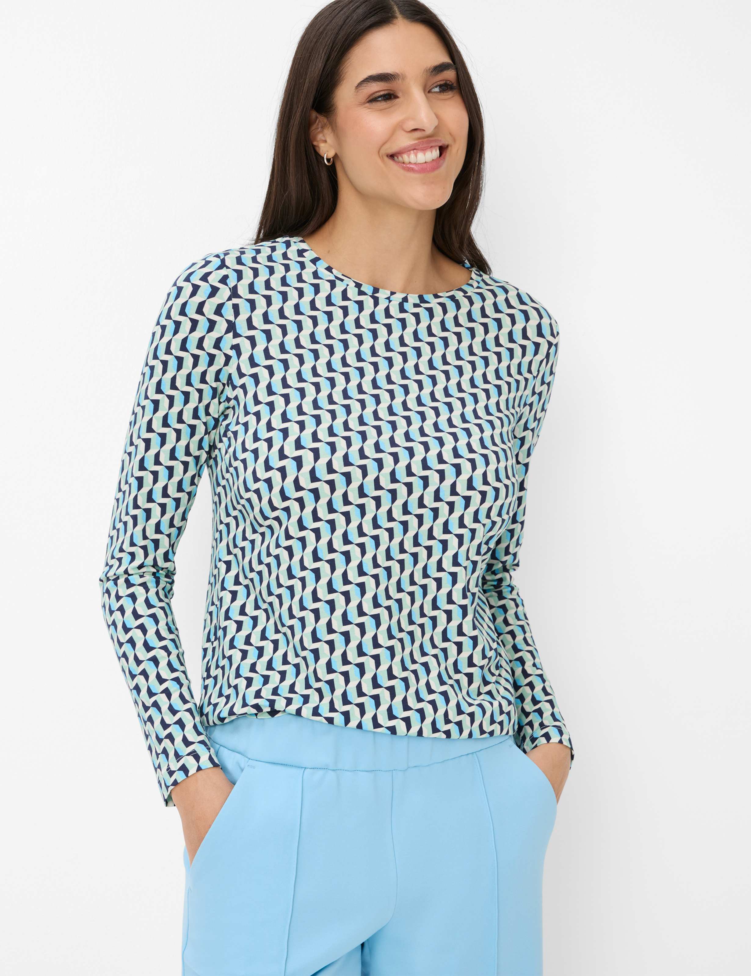 Blautöne, Damen, Style COLLETTA, MODEL_FRONT_ISHOP
