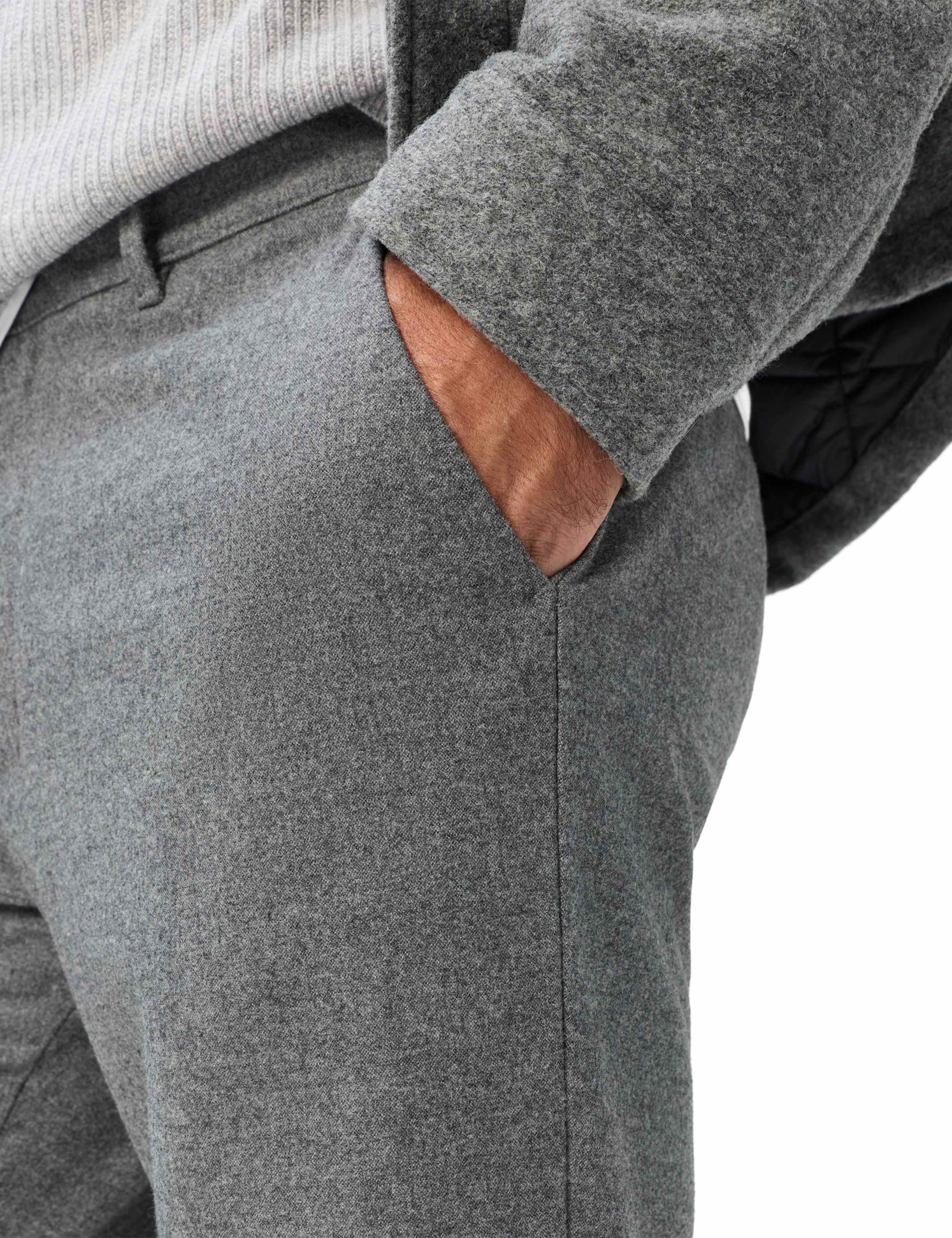 Herren Style PERCY Hellgrau Relaxed Fit Detail 2