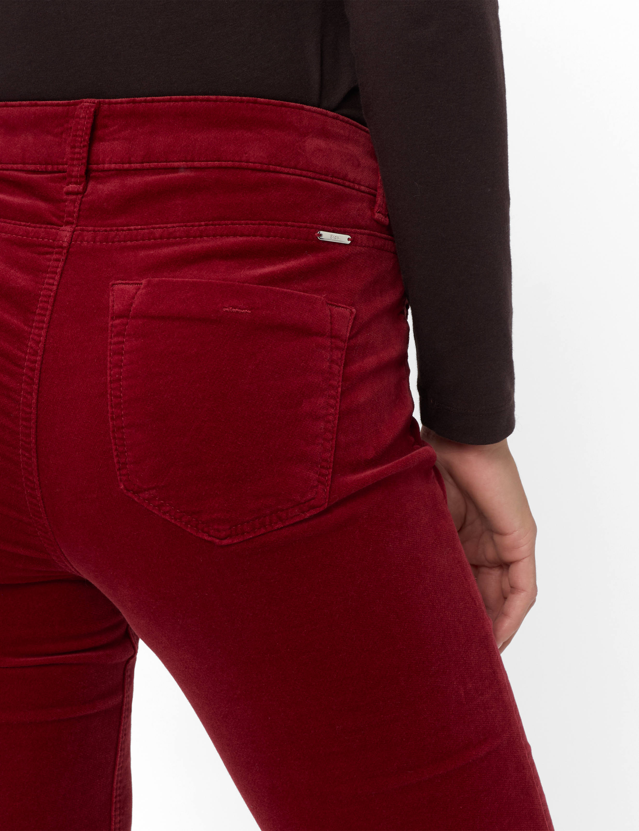 Damen Style SHAKIRA Dunkelrot Slim Fit Detail 2