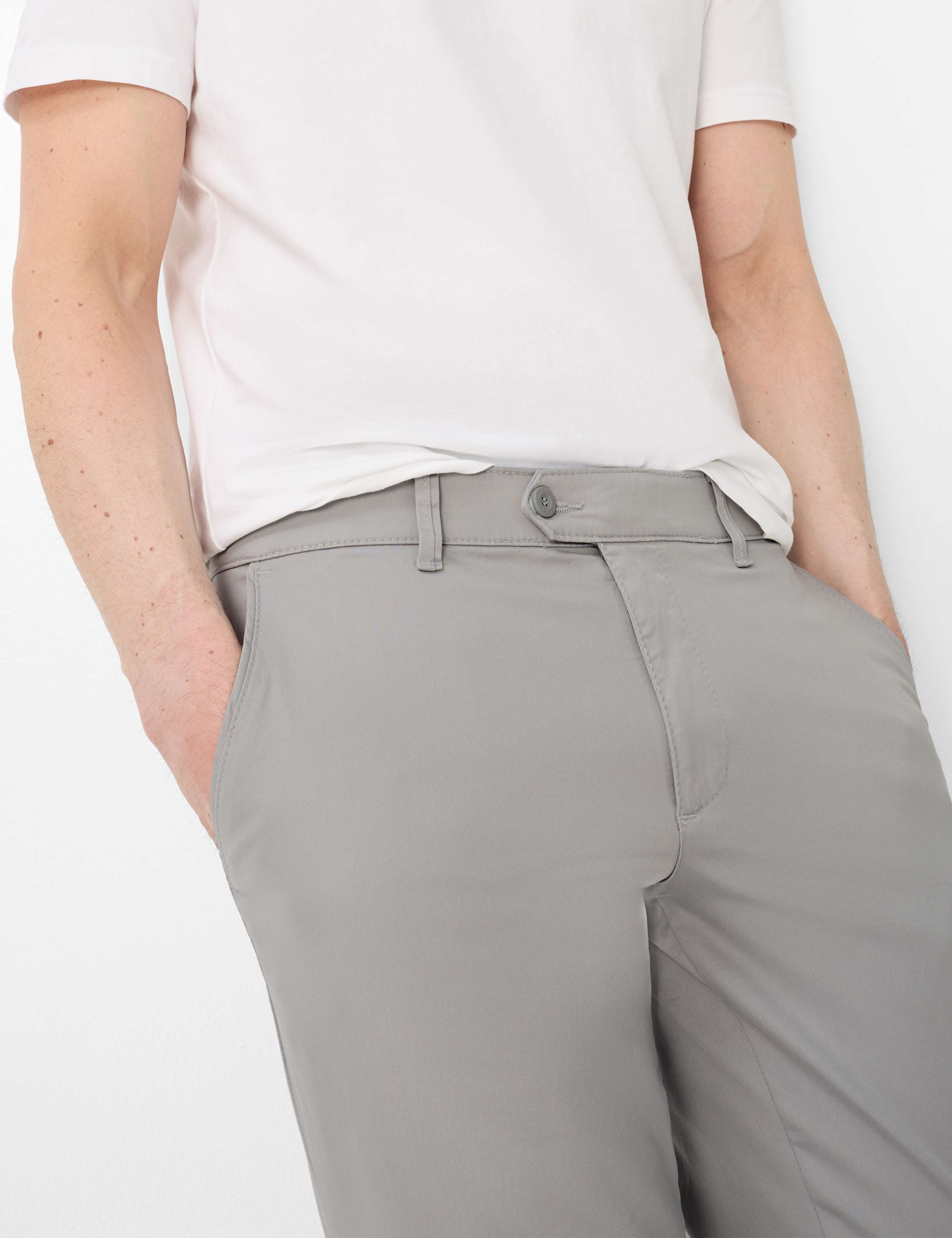 Homme Style JIM Gris Moyen Regular Fit Détail 1