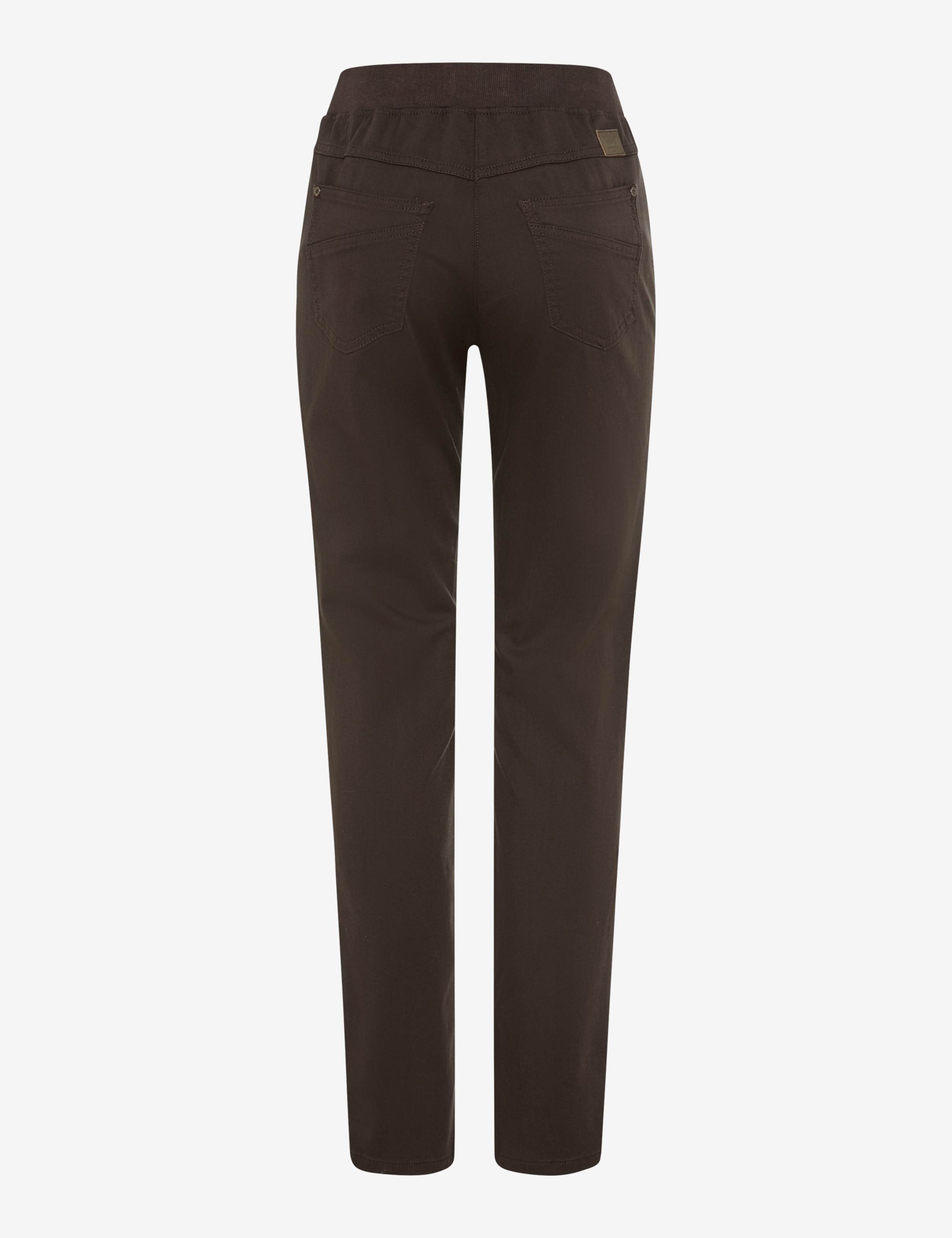Femme Style PAMINA Marron Foncé Slim Fit Détourage arrière