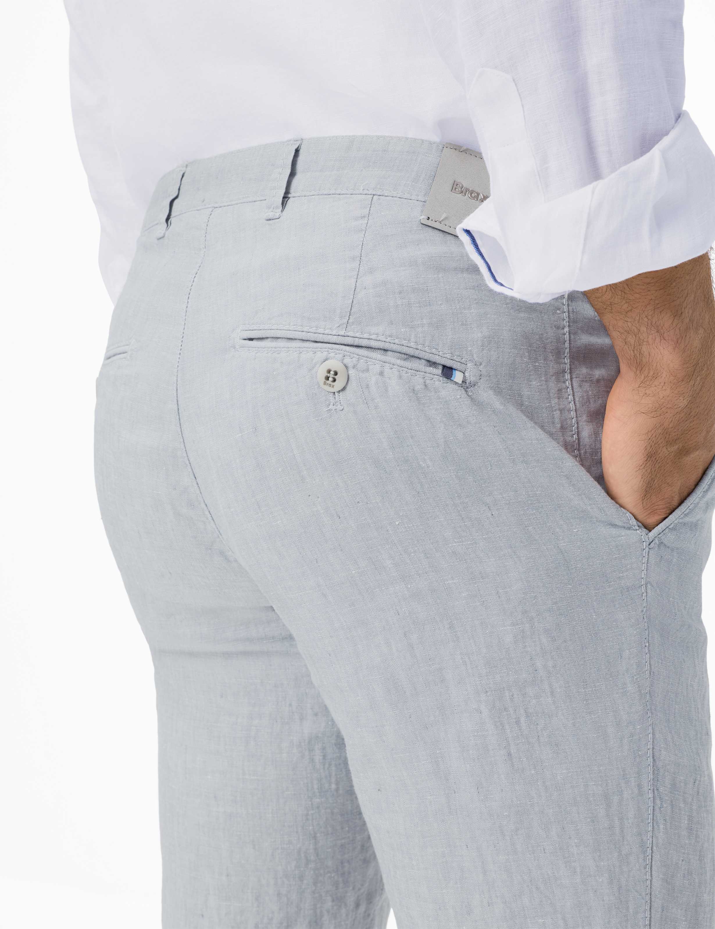 Homme Style FABIO Gris Clair Modern Fit Détail 2