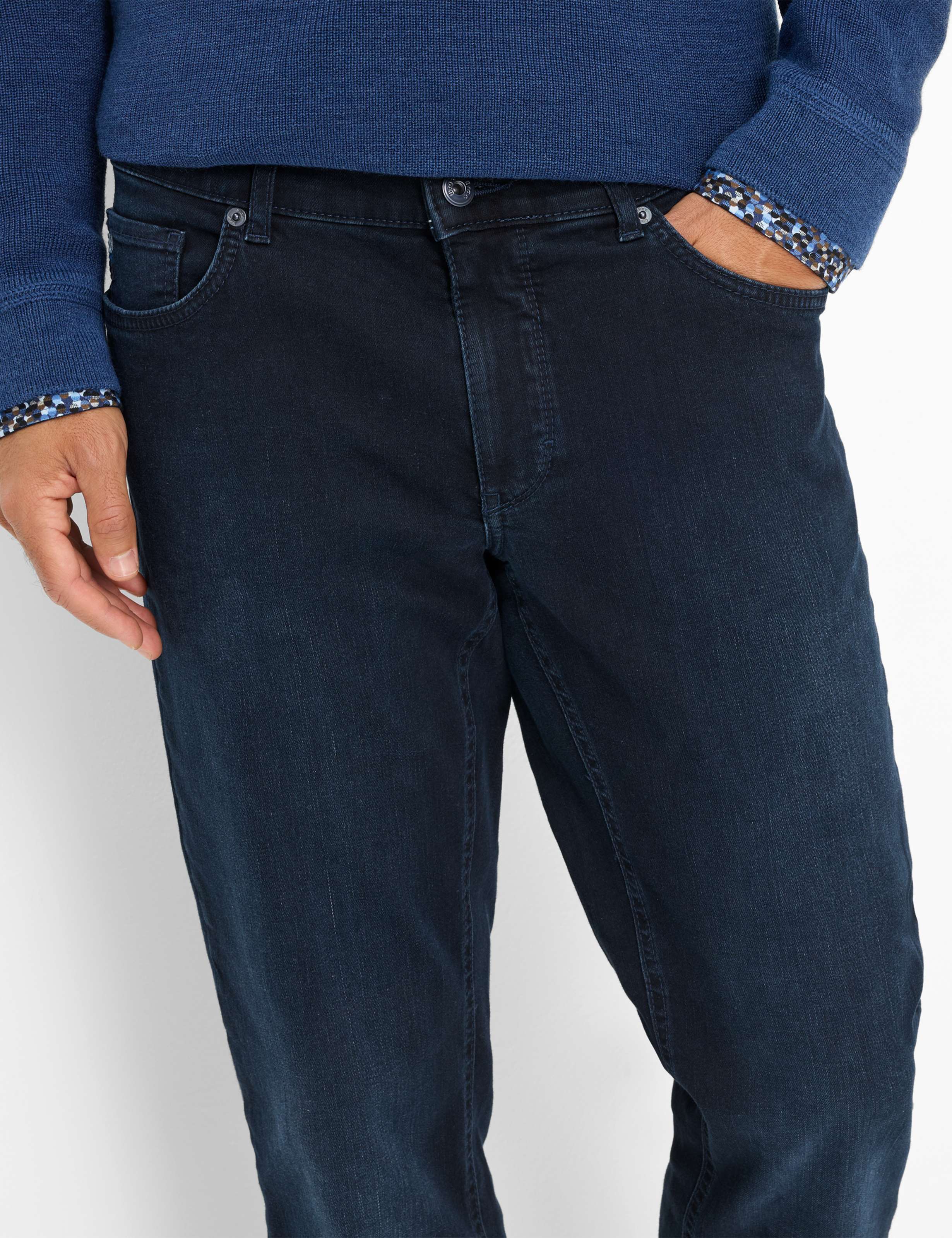Herren Style COOPER Denim Dunkelblau Regular Fit Detail 2