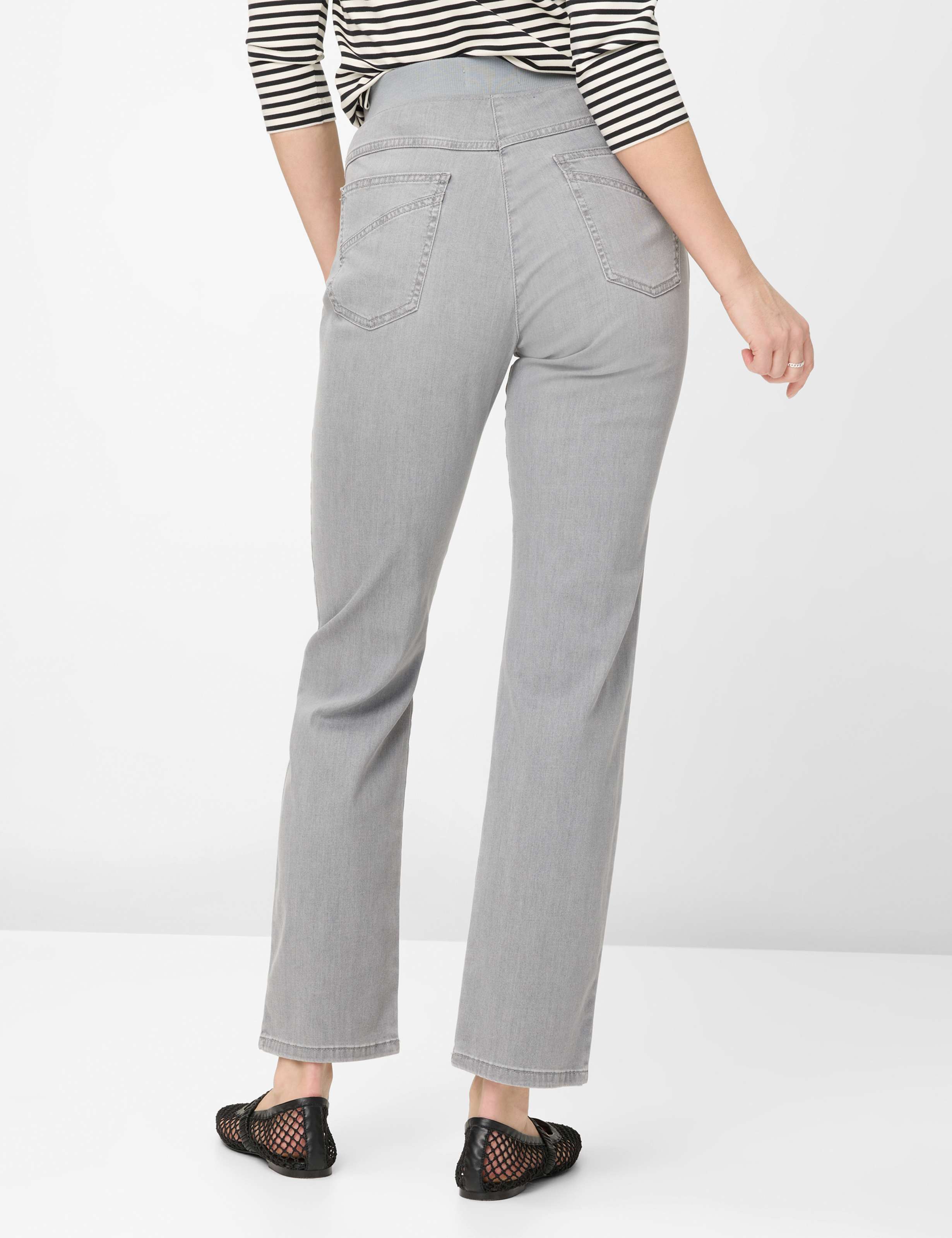 Damen Style CARINA Denim Grau Comfort Plus Fit Model Rueck