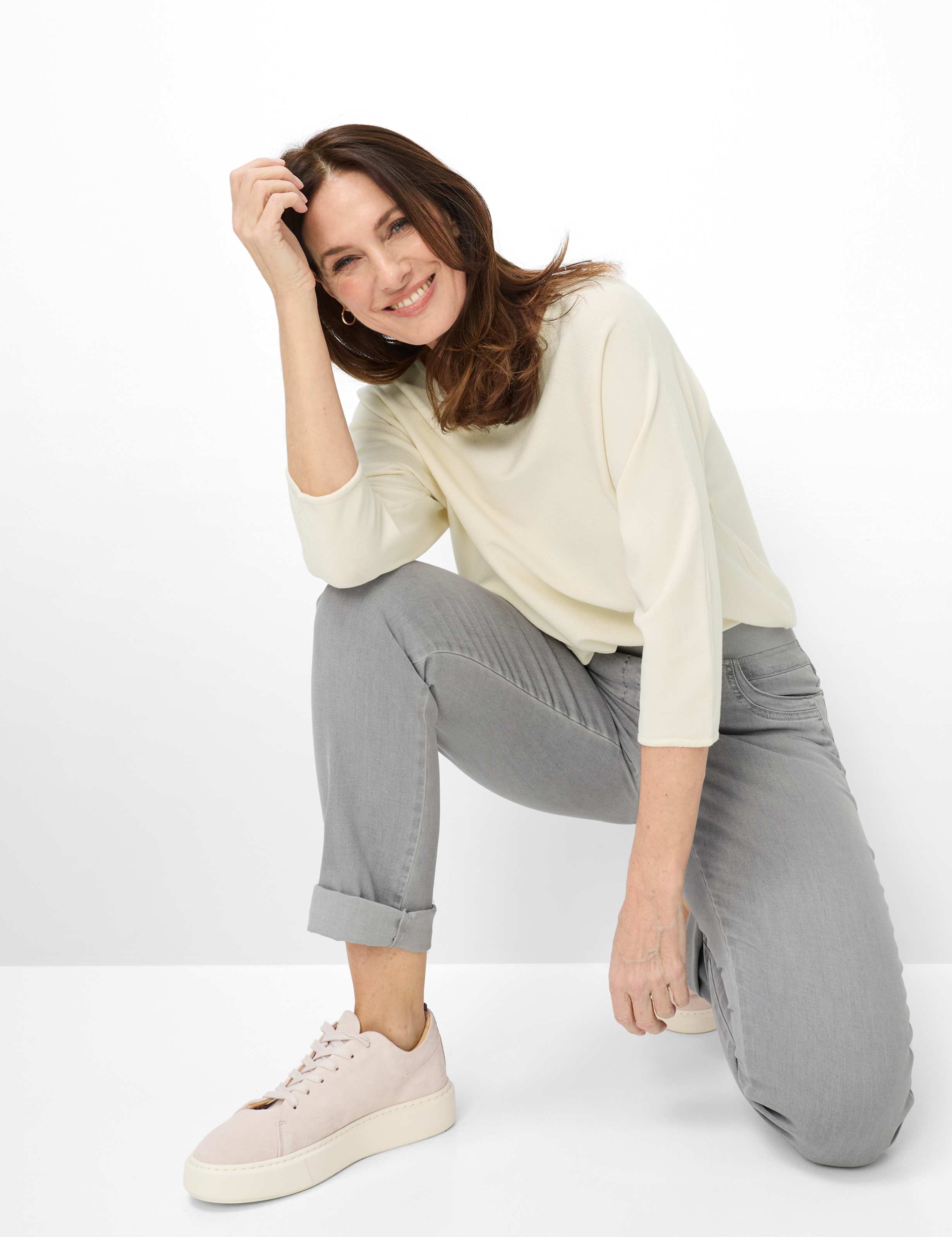 Damen Style PAMINA FUN Denim Hellgrau Slim Fit Detail 1