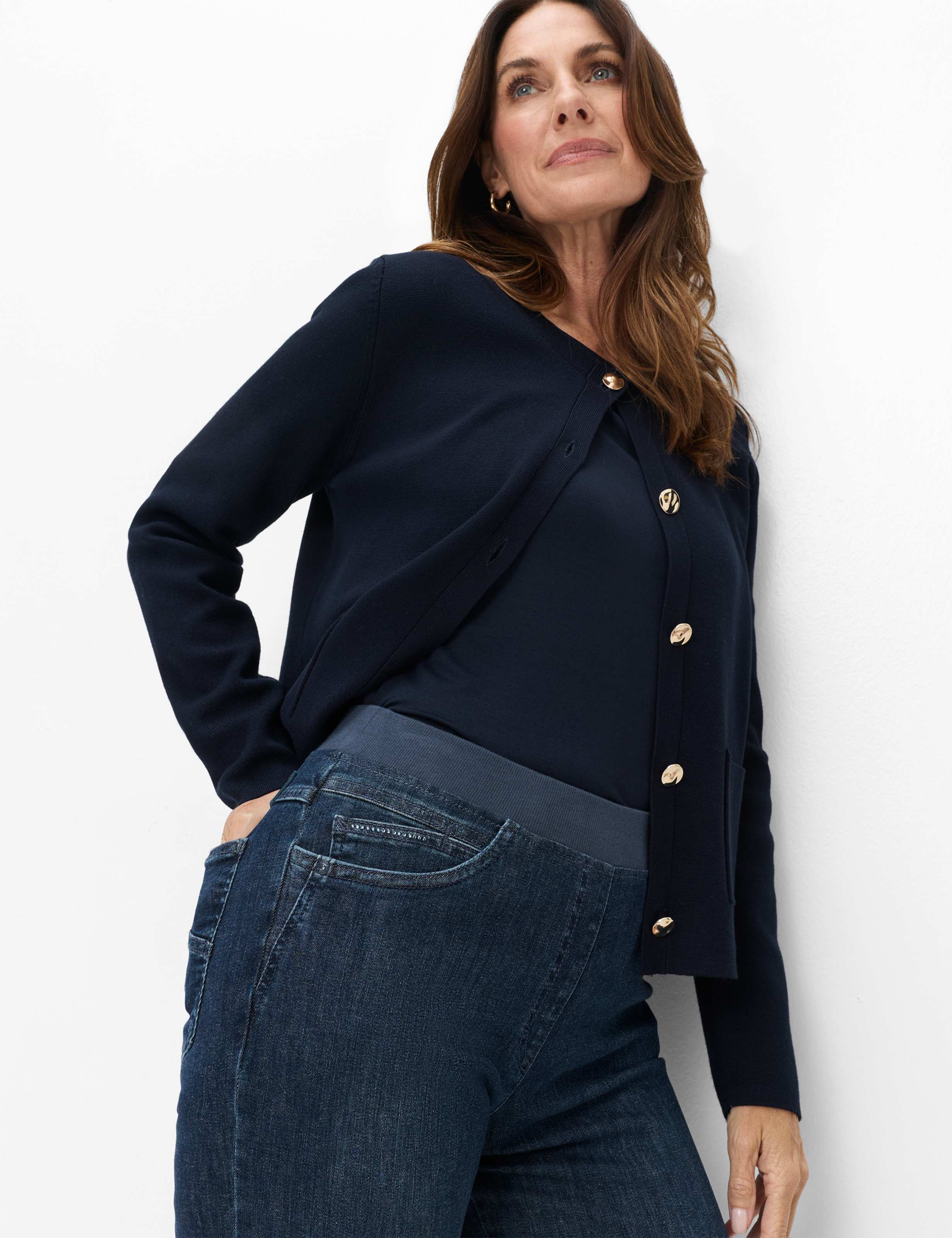 Damen Style CARINA Denim Blau Comfort Plus Fit Detail 1