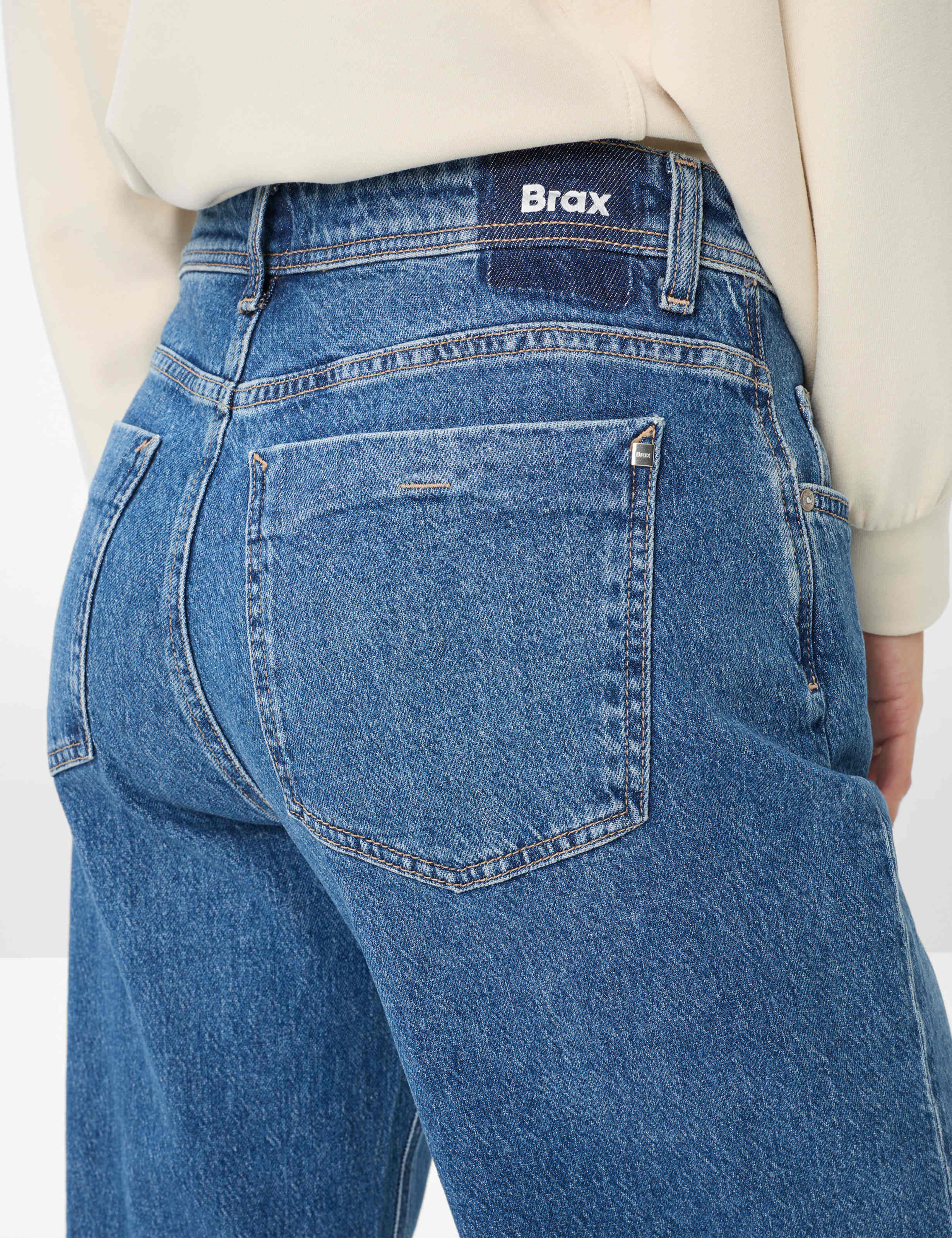 Damen Style MORGAN Denim Blau Wide Leg Detail 2