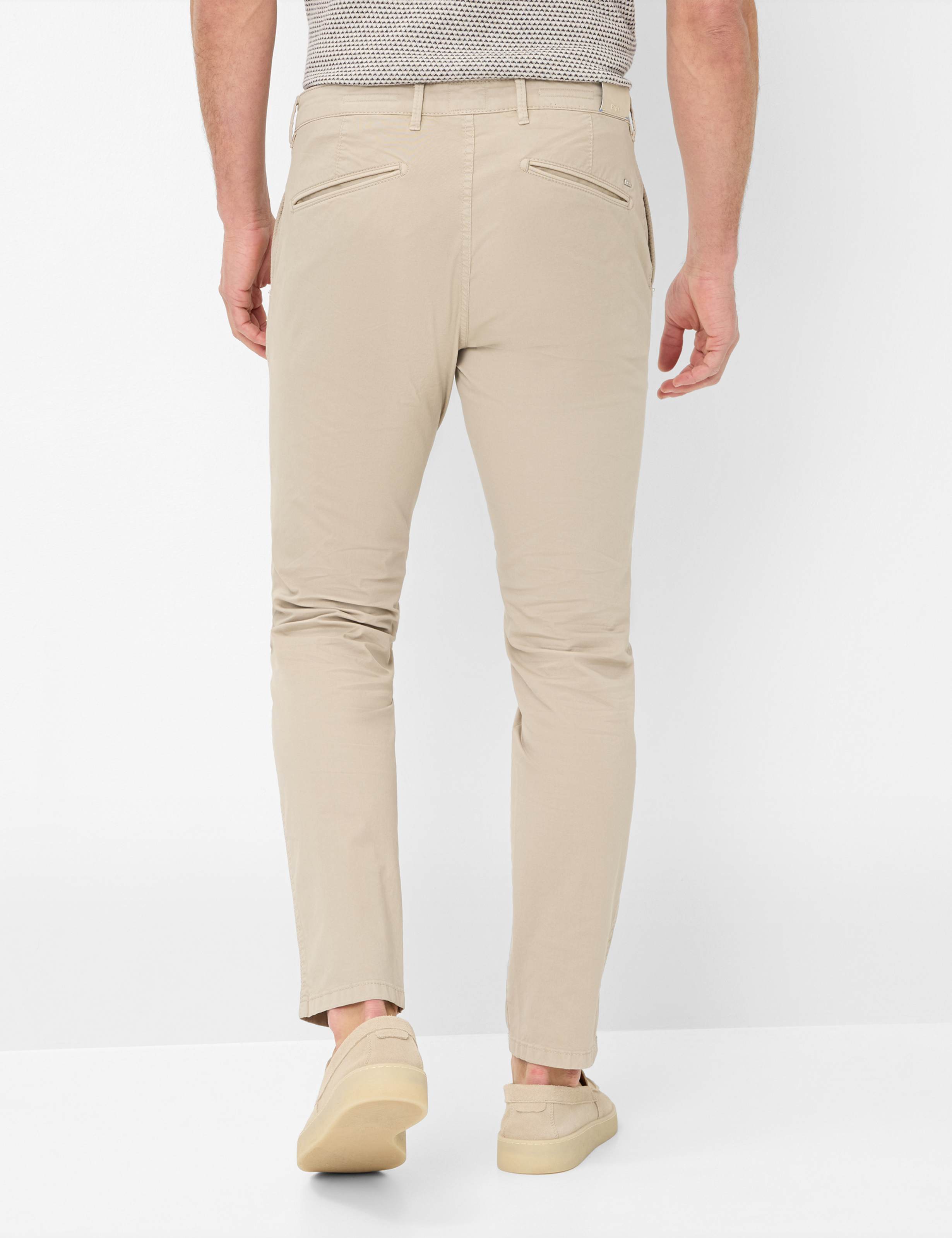 Herre Style SILVIO Beige Slim Fit Model ryg