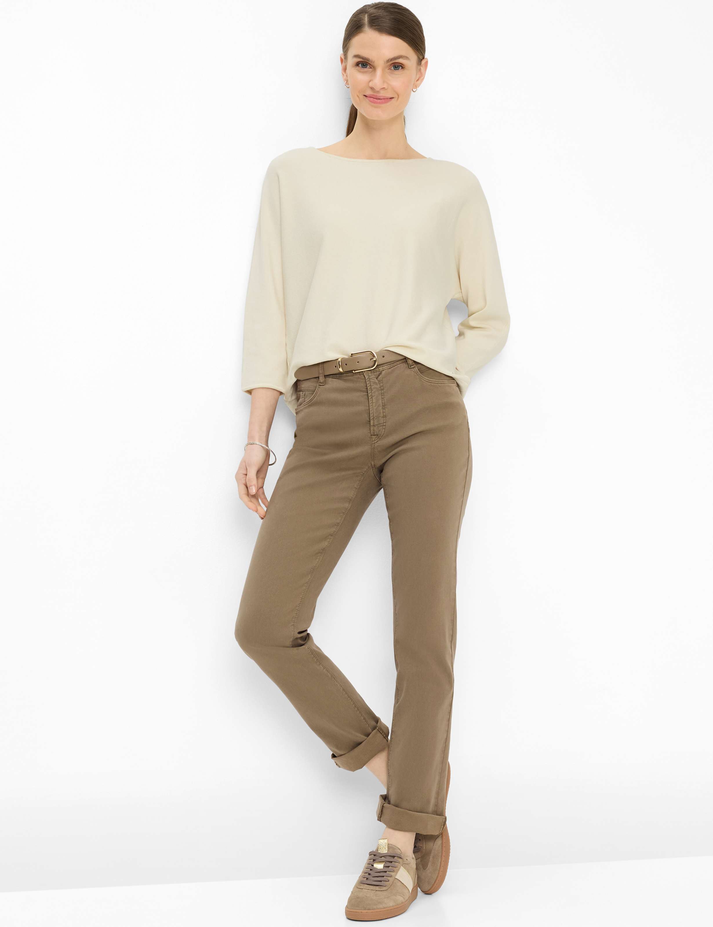 Dames Style MARY Bruin Regular Fit Model outfit