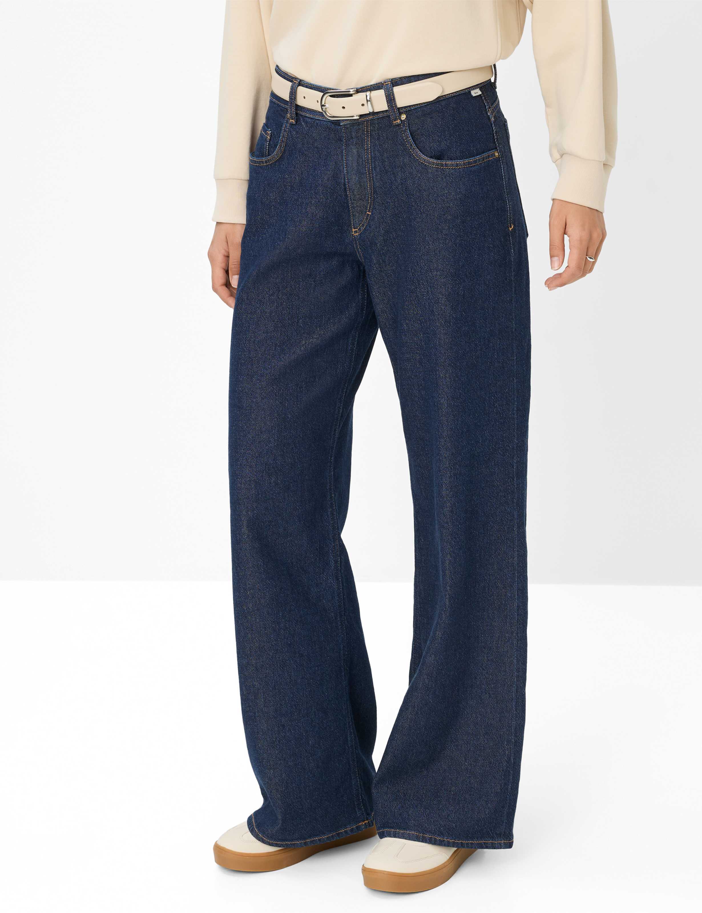 Thumbnail - Brax Damen Five-Pocket-Hose Style MORGAN CLEAN DARK BLUE, denim dunkelblau, Gr. 38K