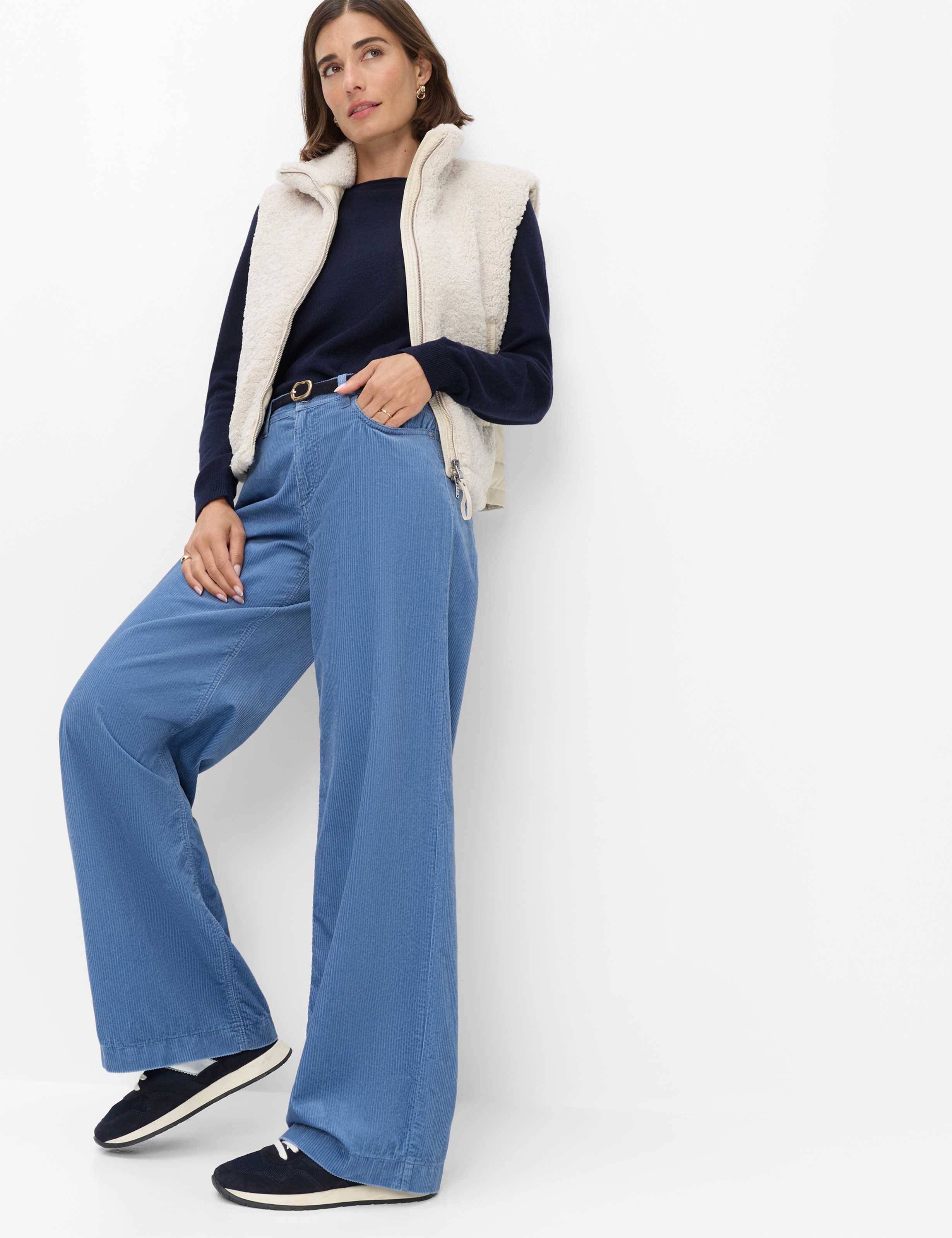 Femme Style MAINE Bleu Wide Leg Détail 1