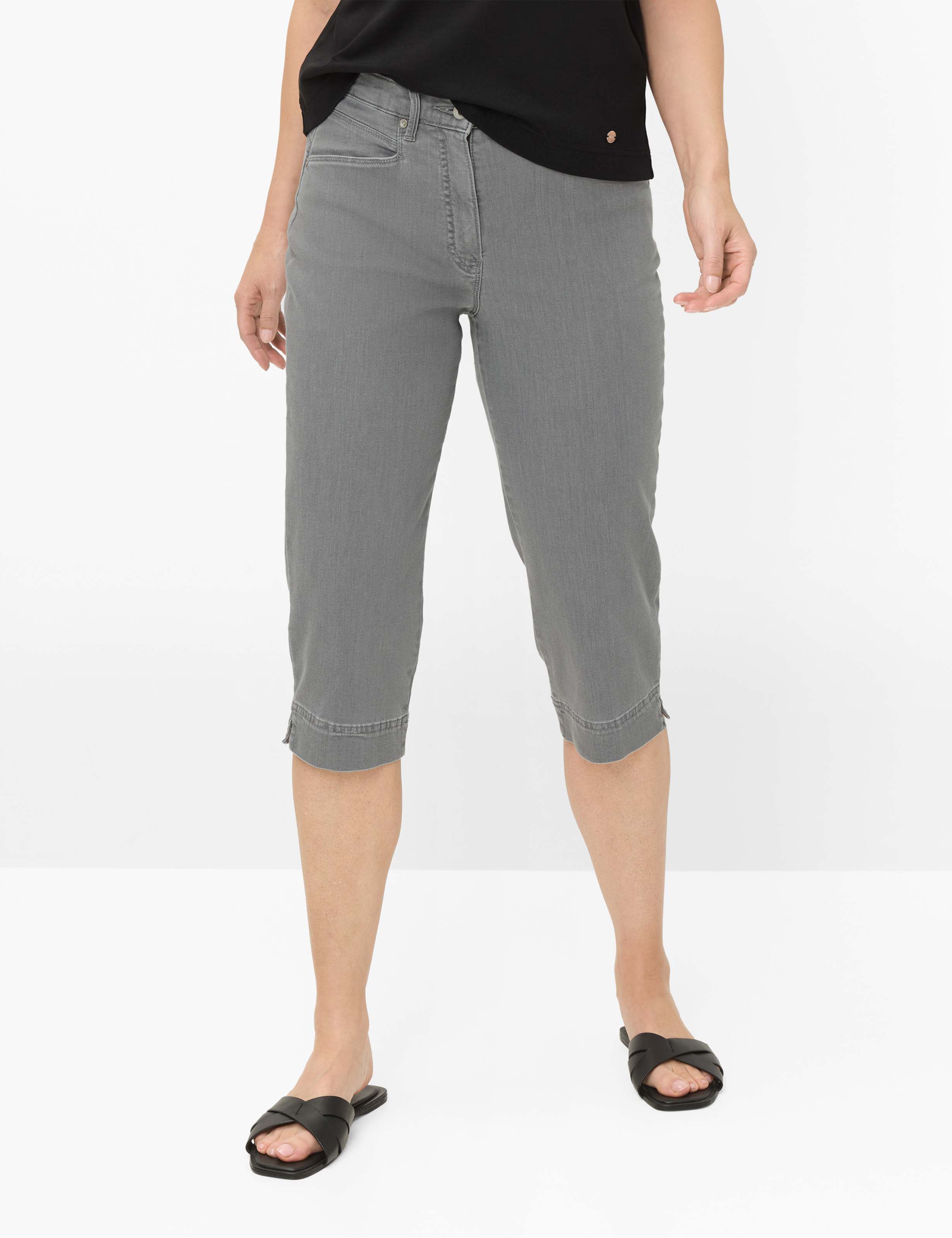 Grautöne, Damen, Style CAREN CAPRI, MODEL_FRONT_ISHOP