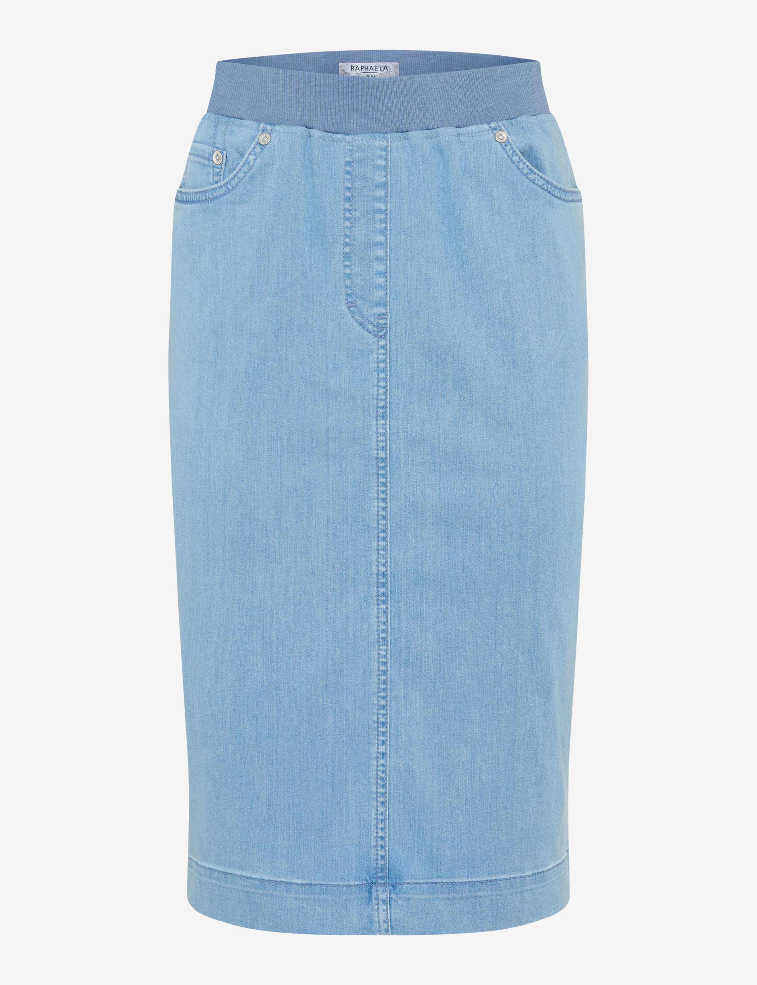 Femme Style PAMINA SKIRT Denim Bleu Slim Fit Détourage avant