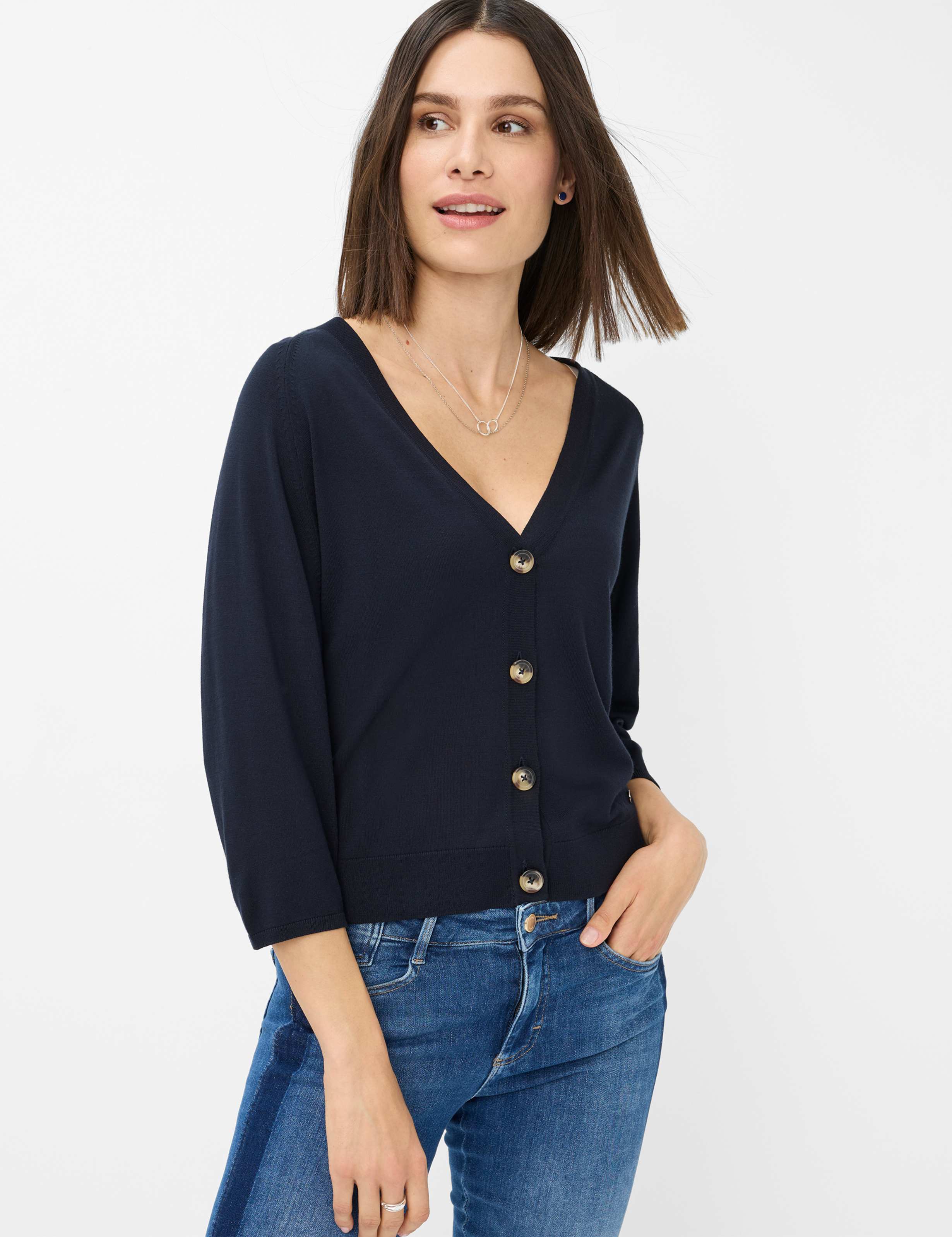 Blautöne, Damen, Style ANIQUE, MODEL_FRONT_ISHOP