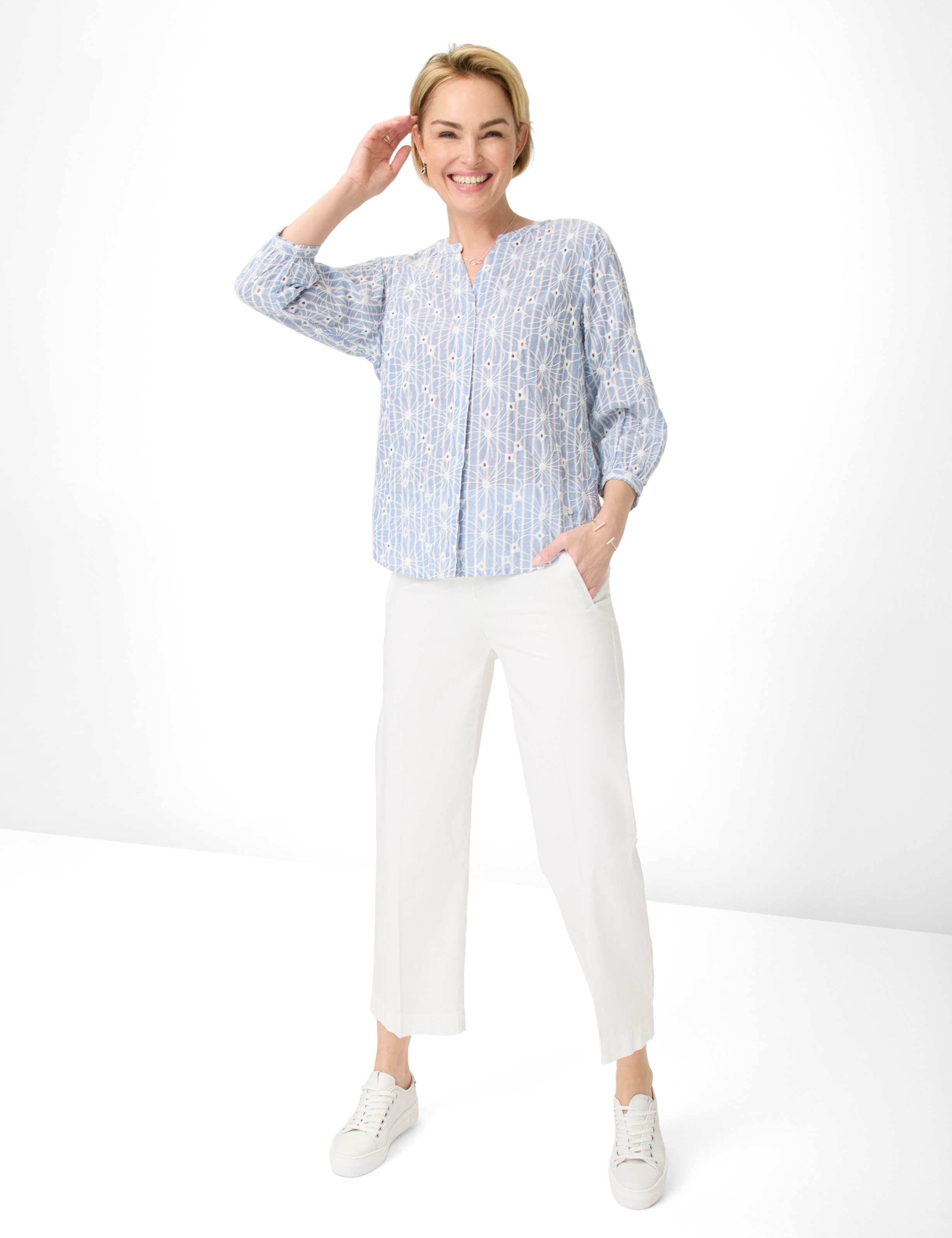 Dames Style PEGGY CULOTTE Wit Slim Fit Model outfit