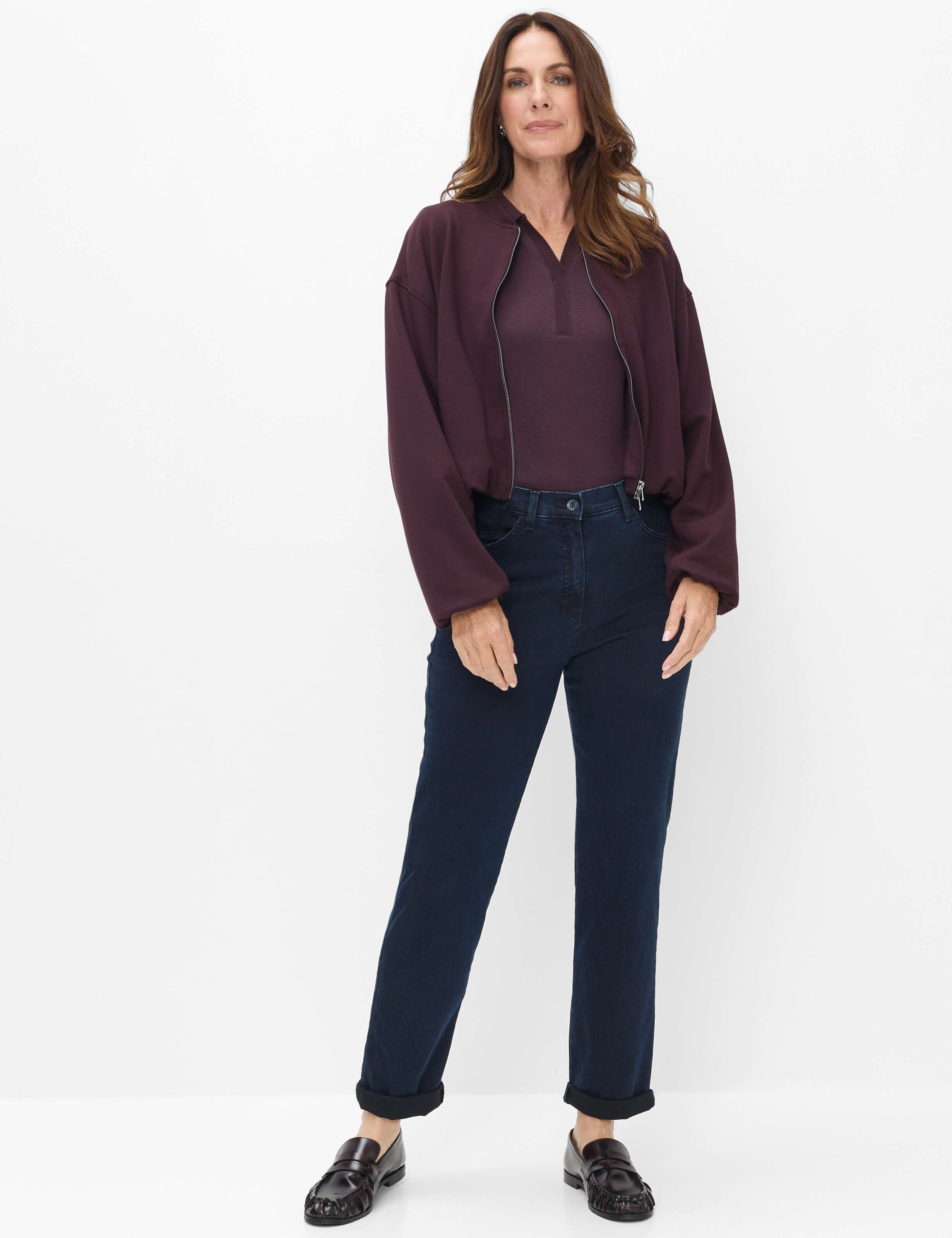 Damen Style CORRY Denim Dunkelblau  Model Outfit