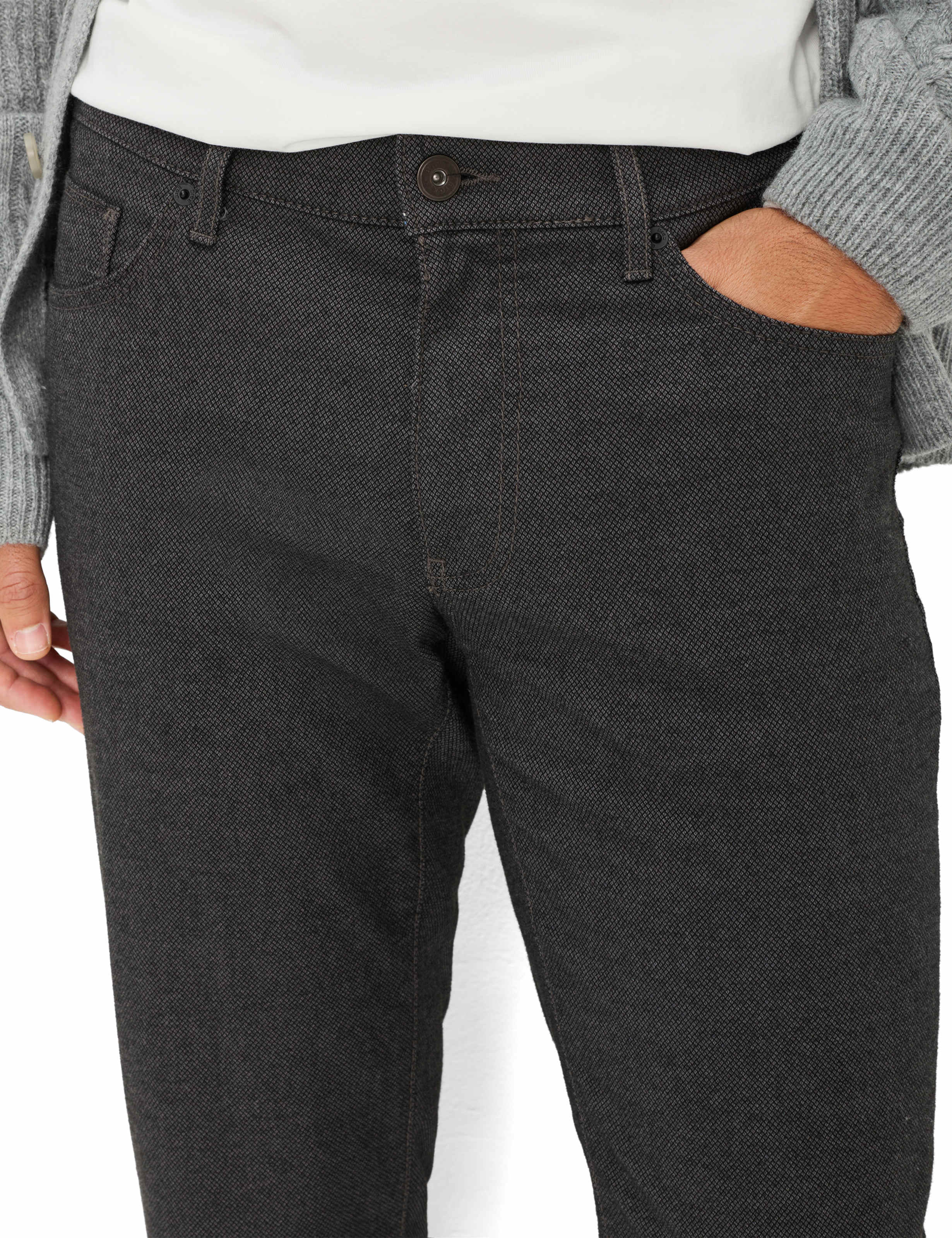 Men Style CADIZ Dark Gray Straight Fit Detail 2