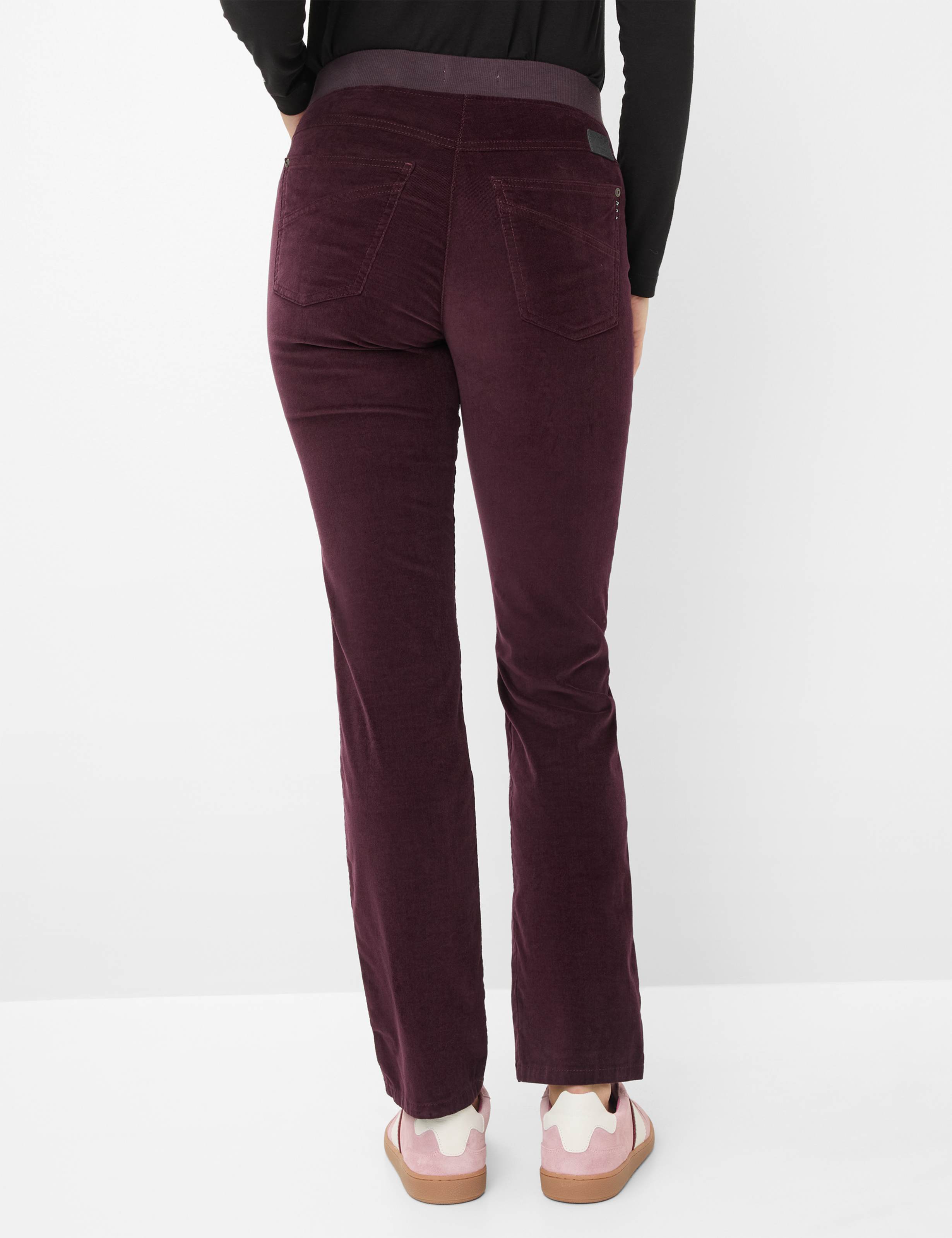 Thumbnail - Raphaela by Brax Damen Cordhose Style PAMINA AMARONE, dunkelrot, Gr. 36