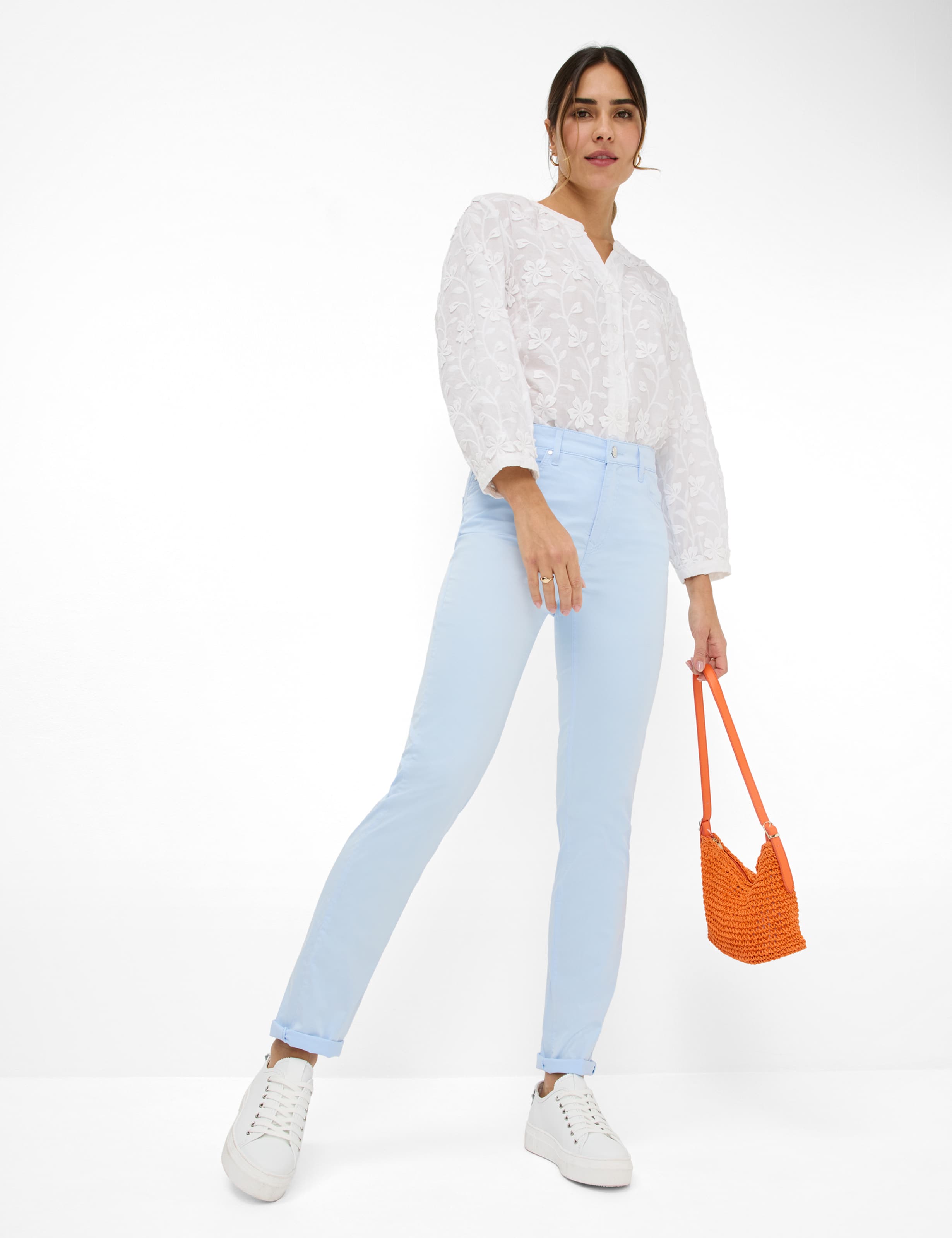 Women Style MARY Light Blue Regular Fit Model Outfit