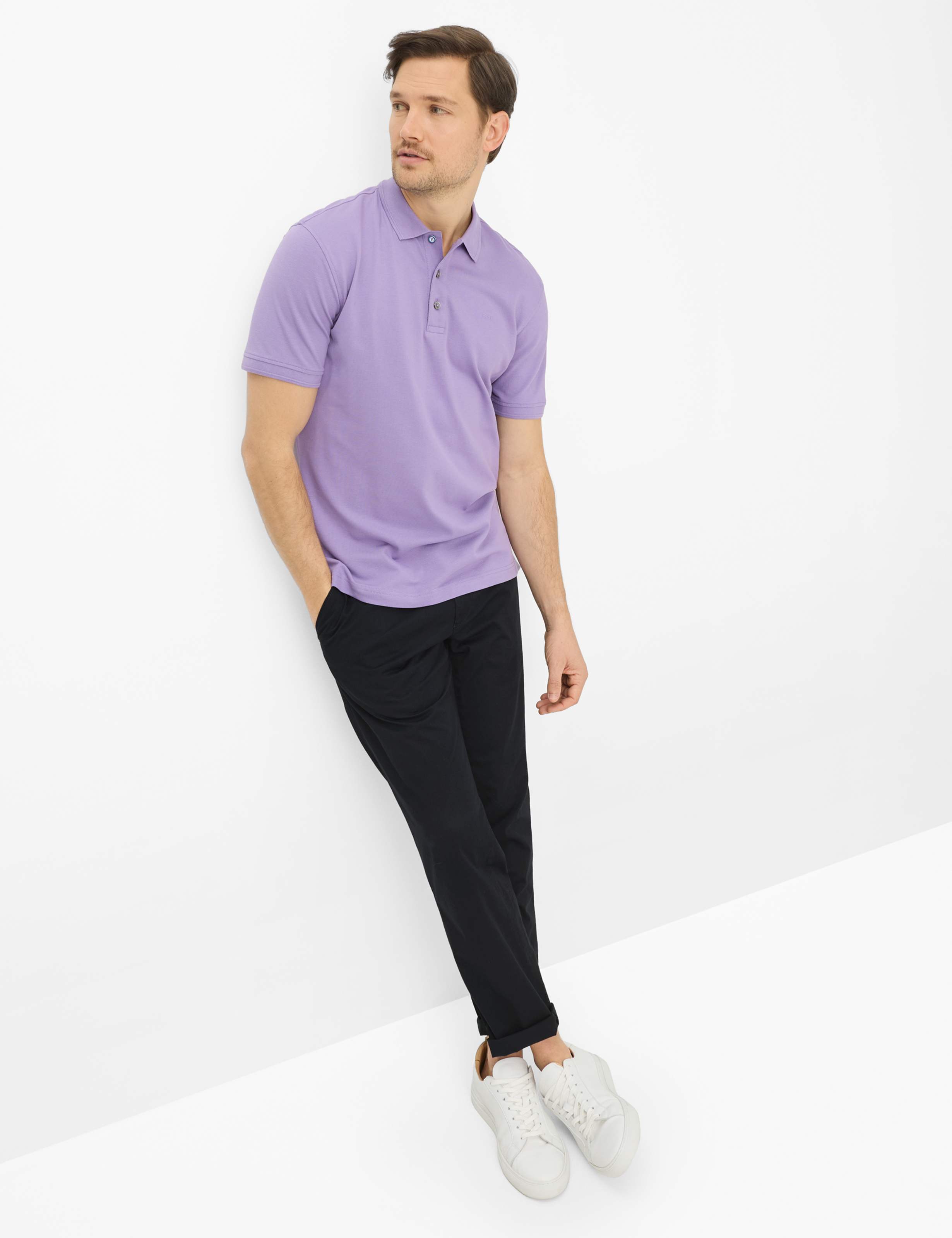 Homme Style PETE Violette Clair  Tenue du mannequin