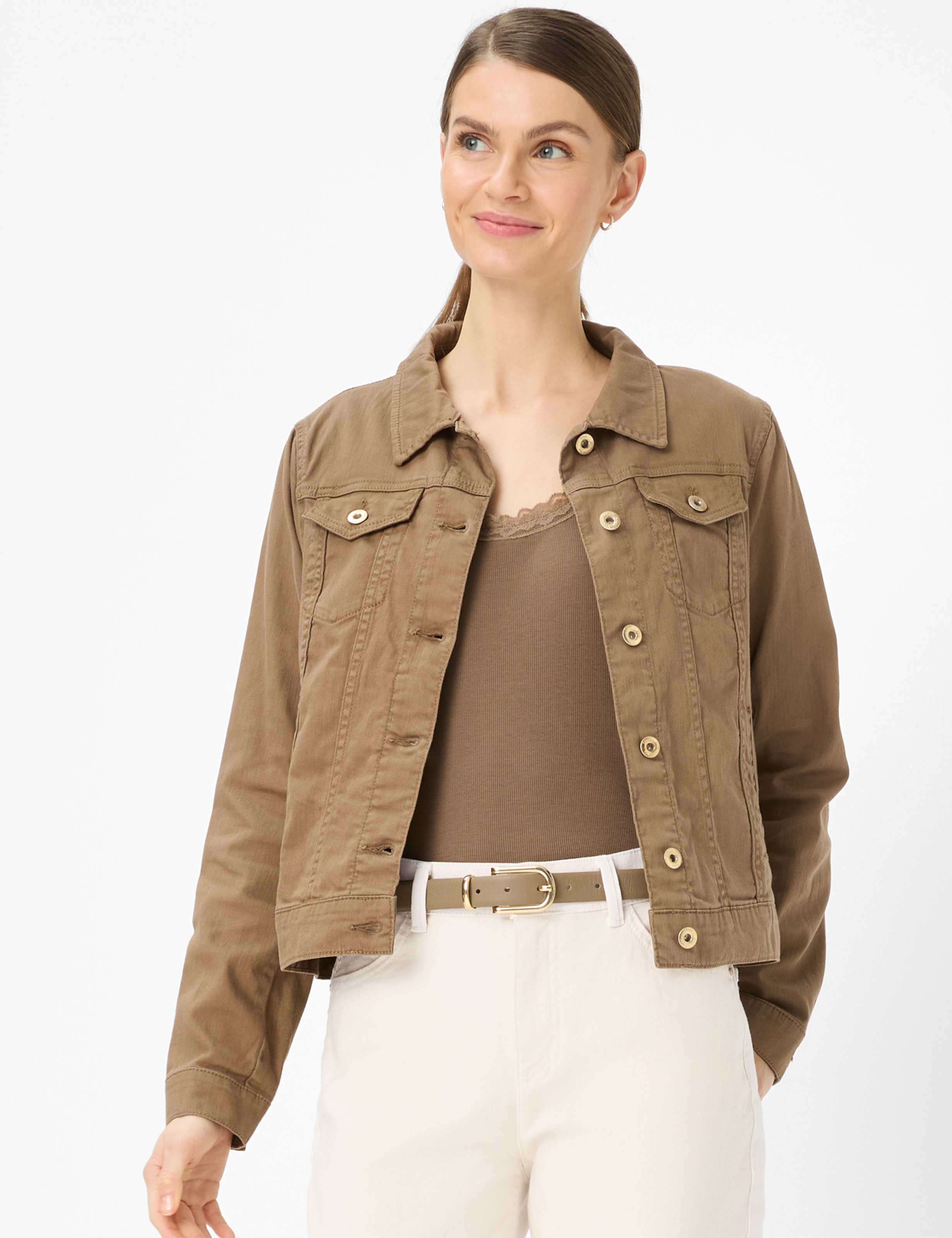 Thumbnail - Brax Damen Jeans Style MIAMI mocha brown, denim dunkelbraun, Gr. 36