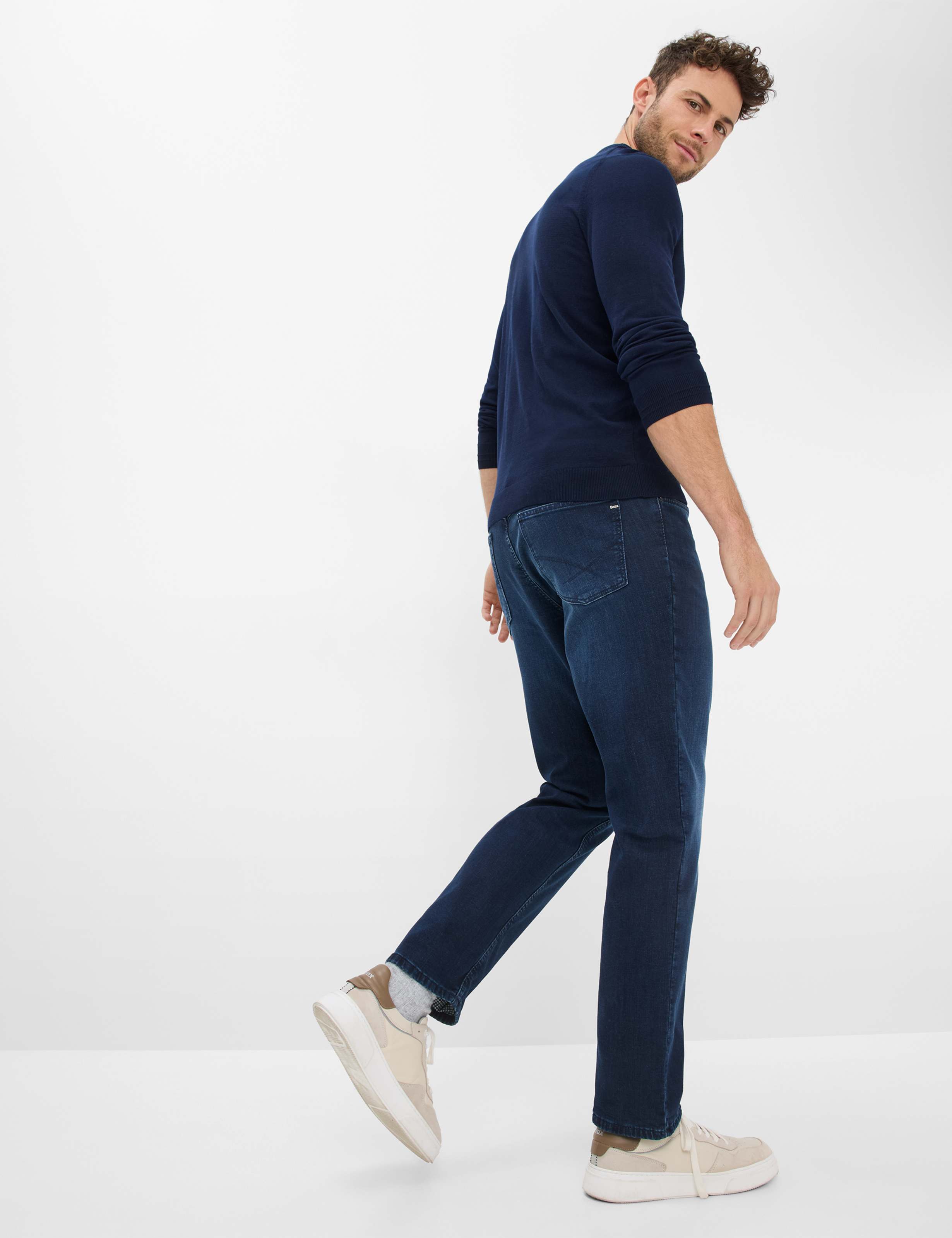 Herren Style COOPER TT Denim Blau Regular Fit Detail 1