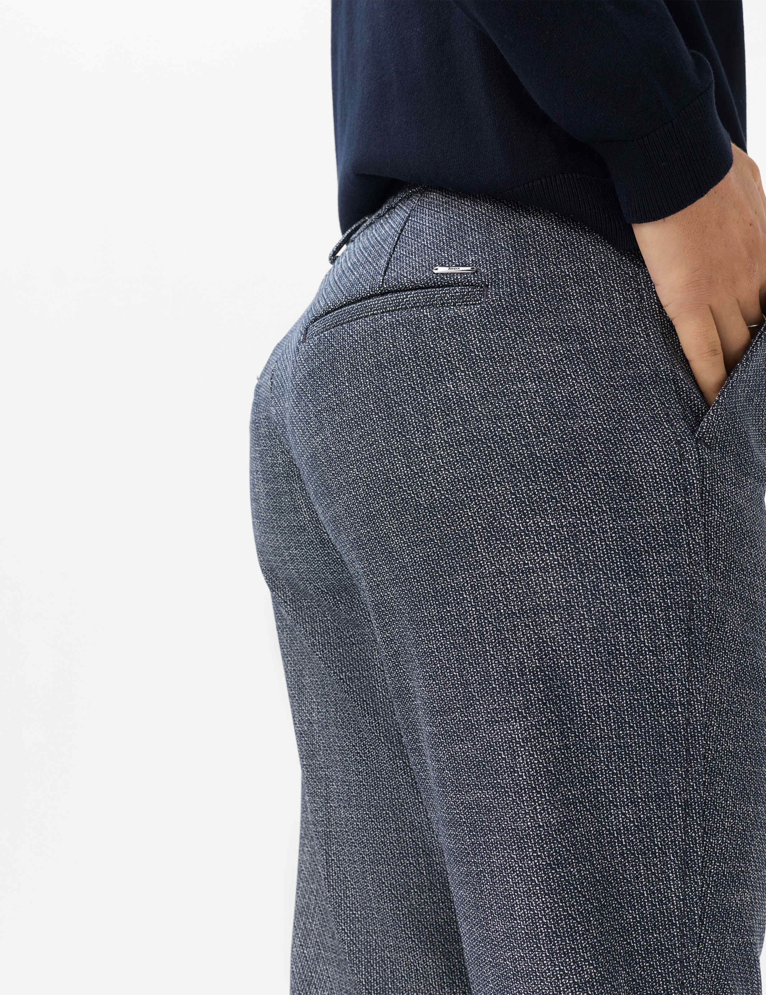 Femme Style MARON S Bleu Foncé Regular Fit Détail 2