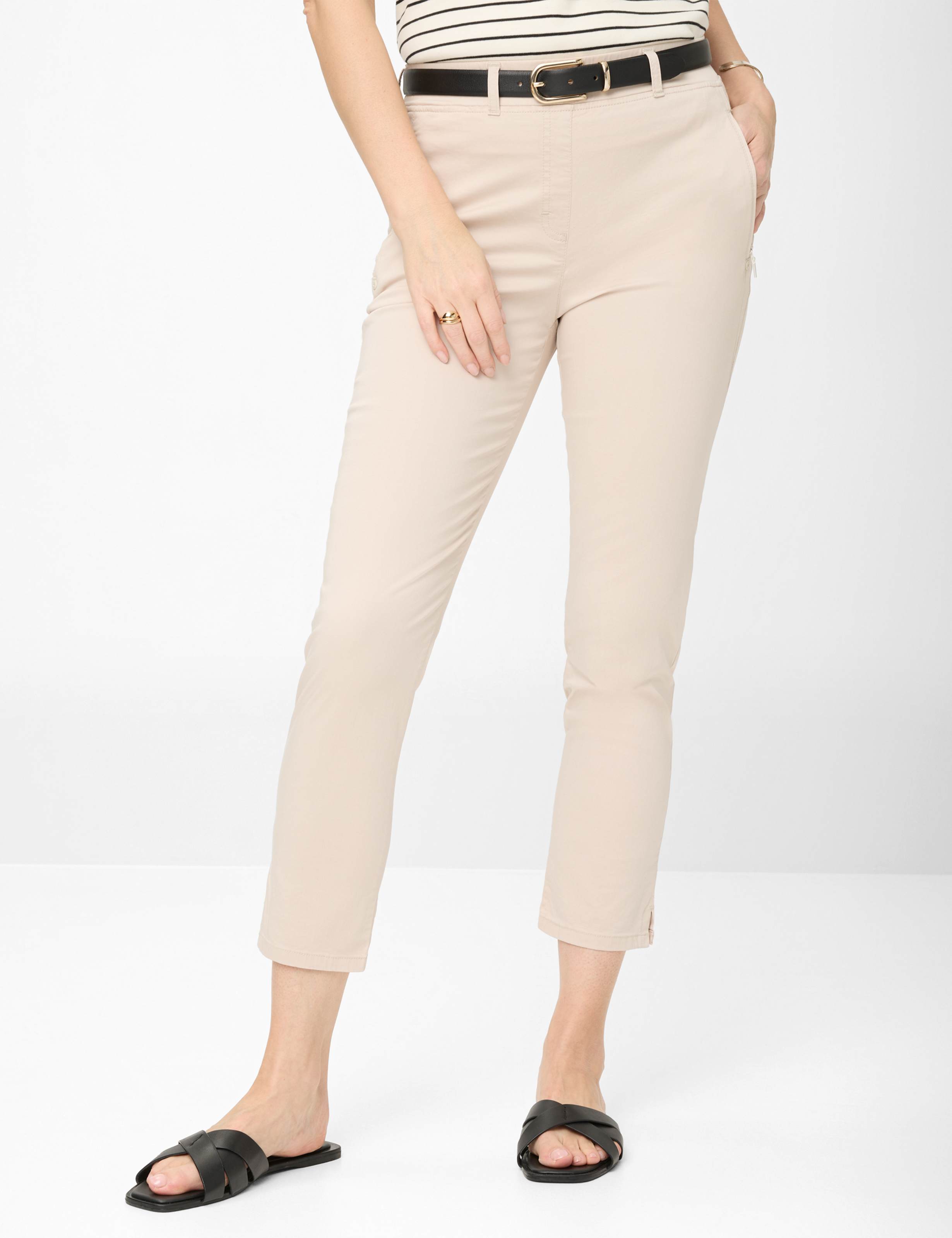 Tons bruns, Femme, SUPER SLIM, Style LAVINA ZIP 6/8, MODEL_FRONT_ISHOP