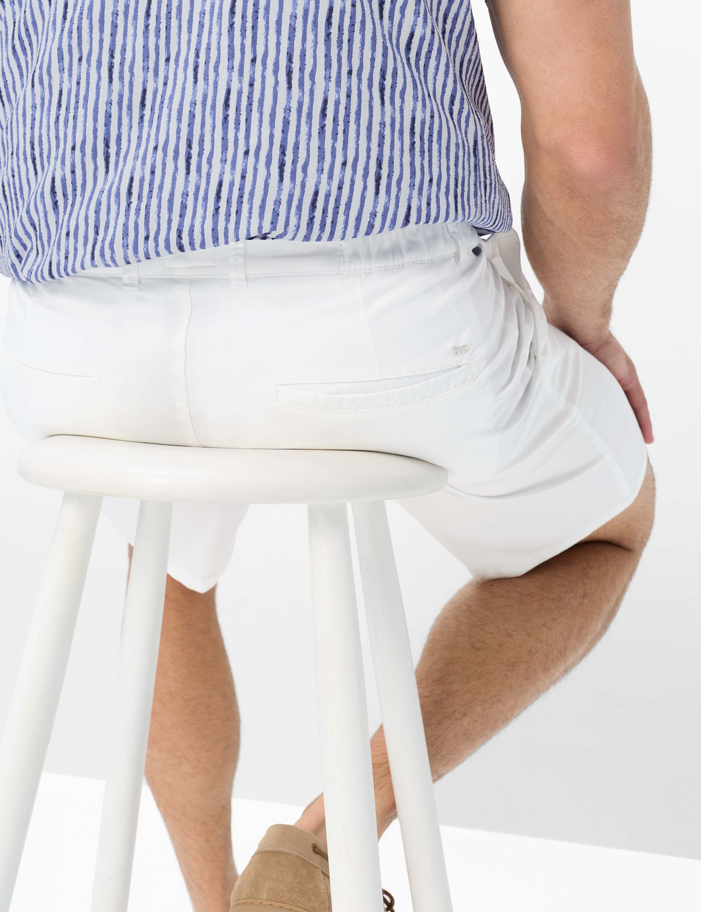 Homme Style TINO Blanc Relaxed Fit Détail 1