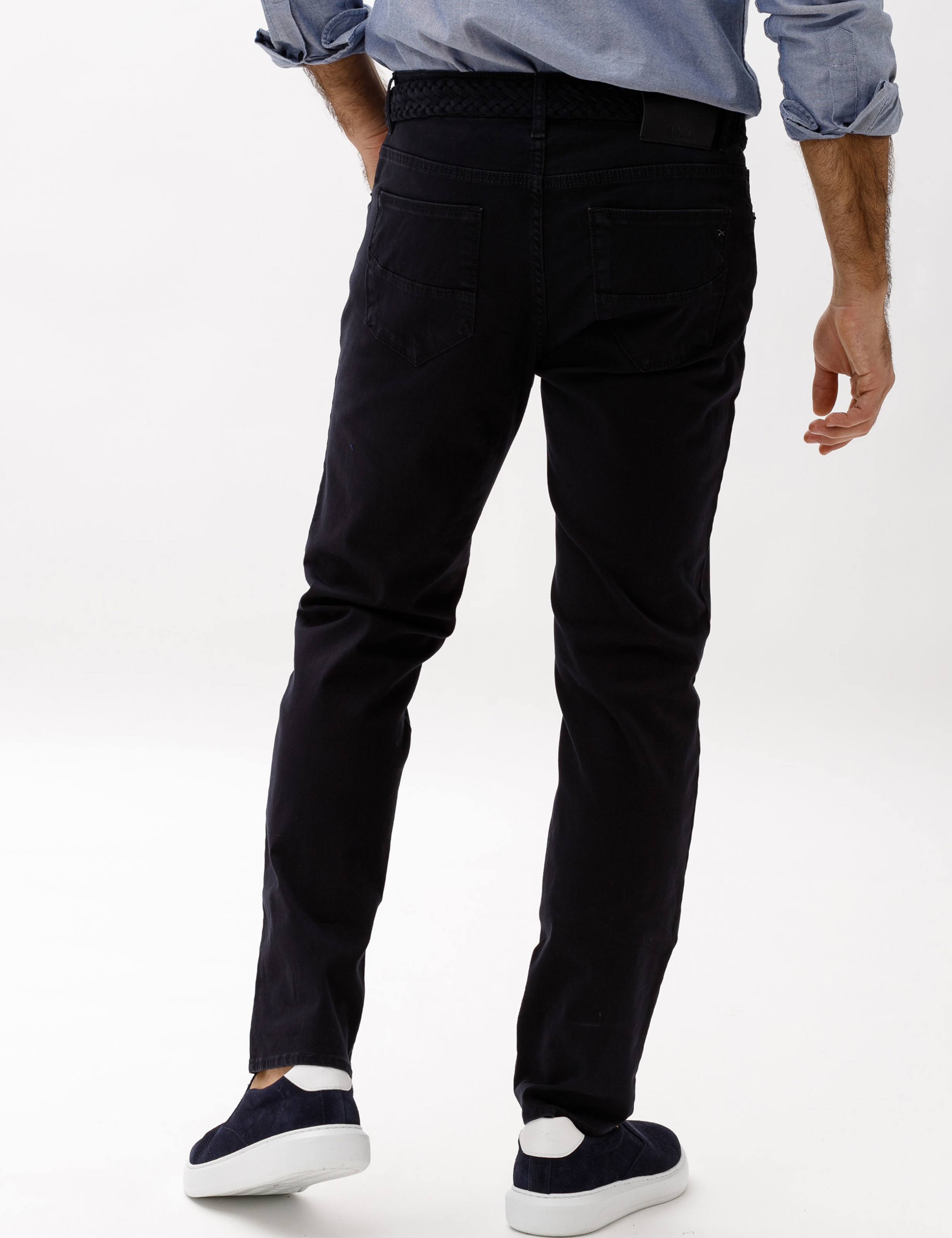 Herren Style CADIZ Perma Blau Straight Fit Model Rueck