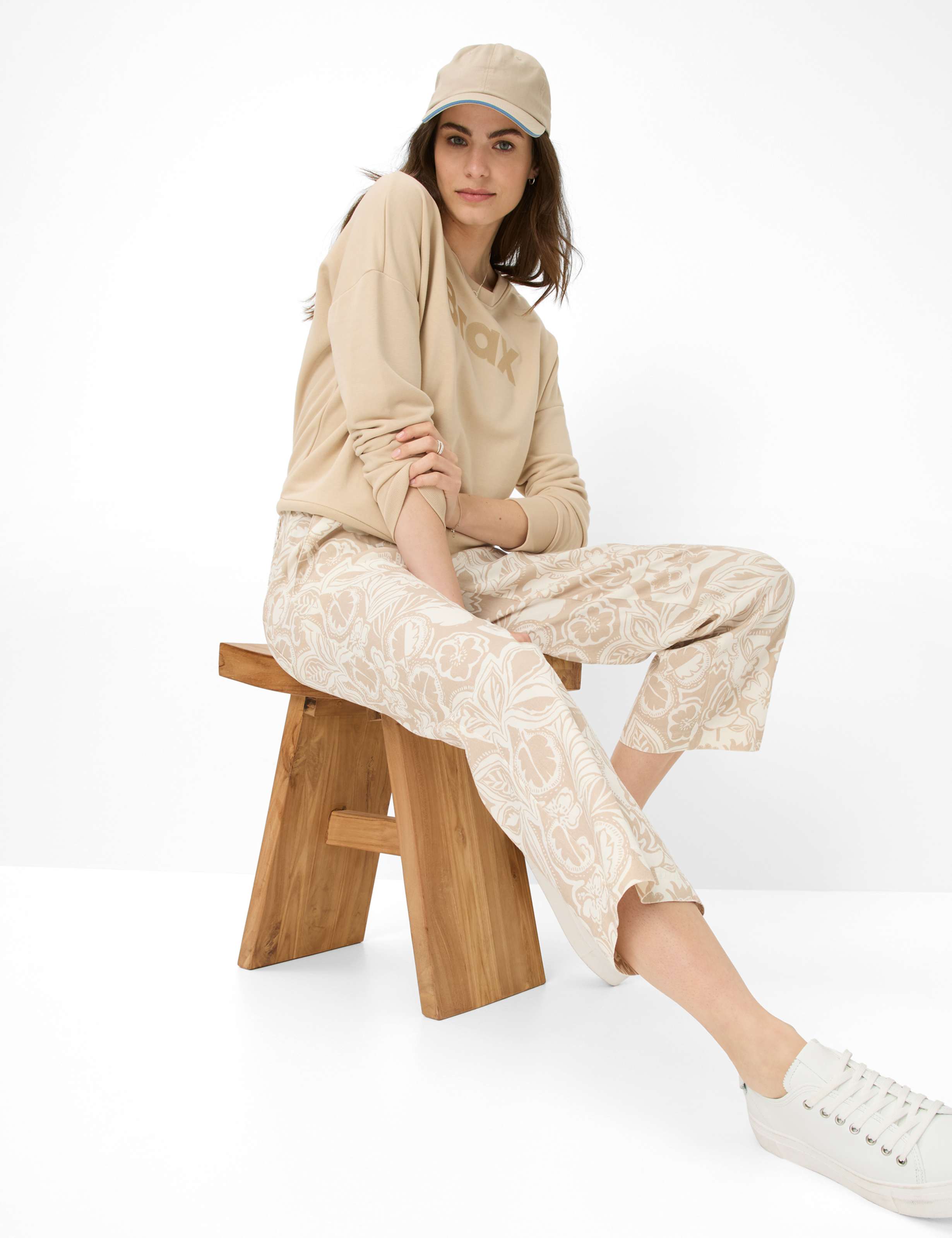 Women Style MAINE S Light Beige Wide Leg Detail 1